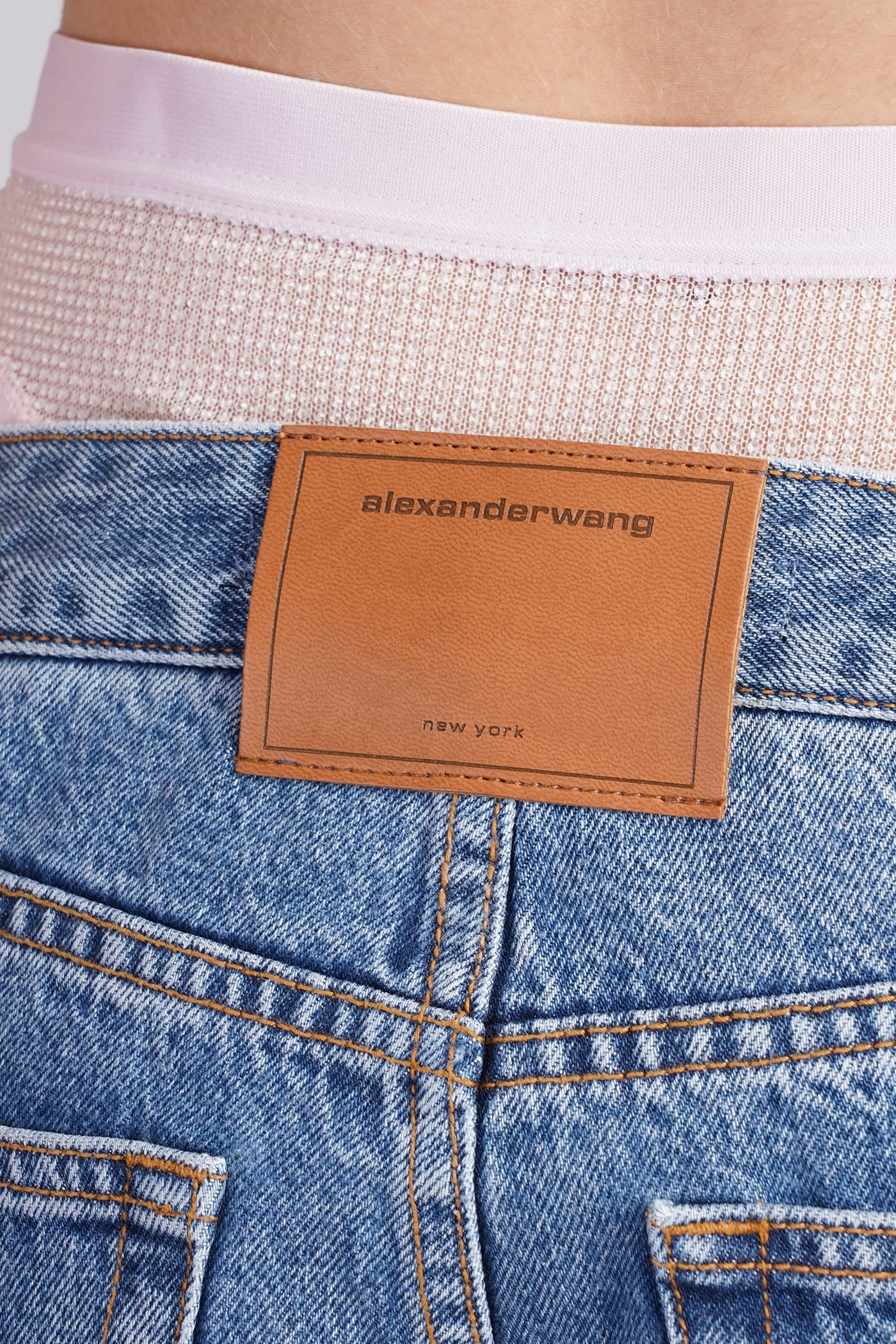 Shop Alexander Wang Jeans In Blue Cotton