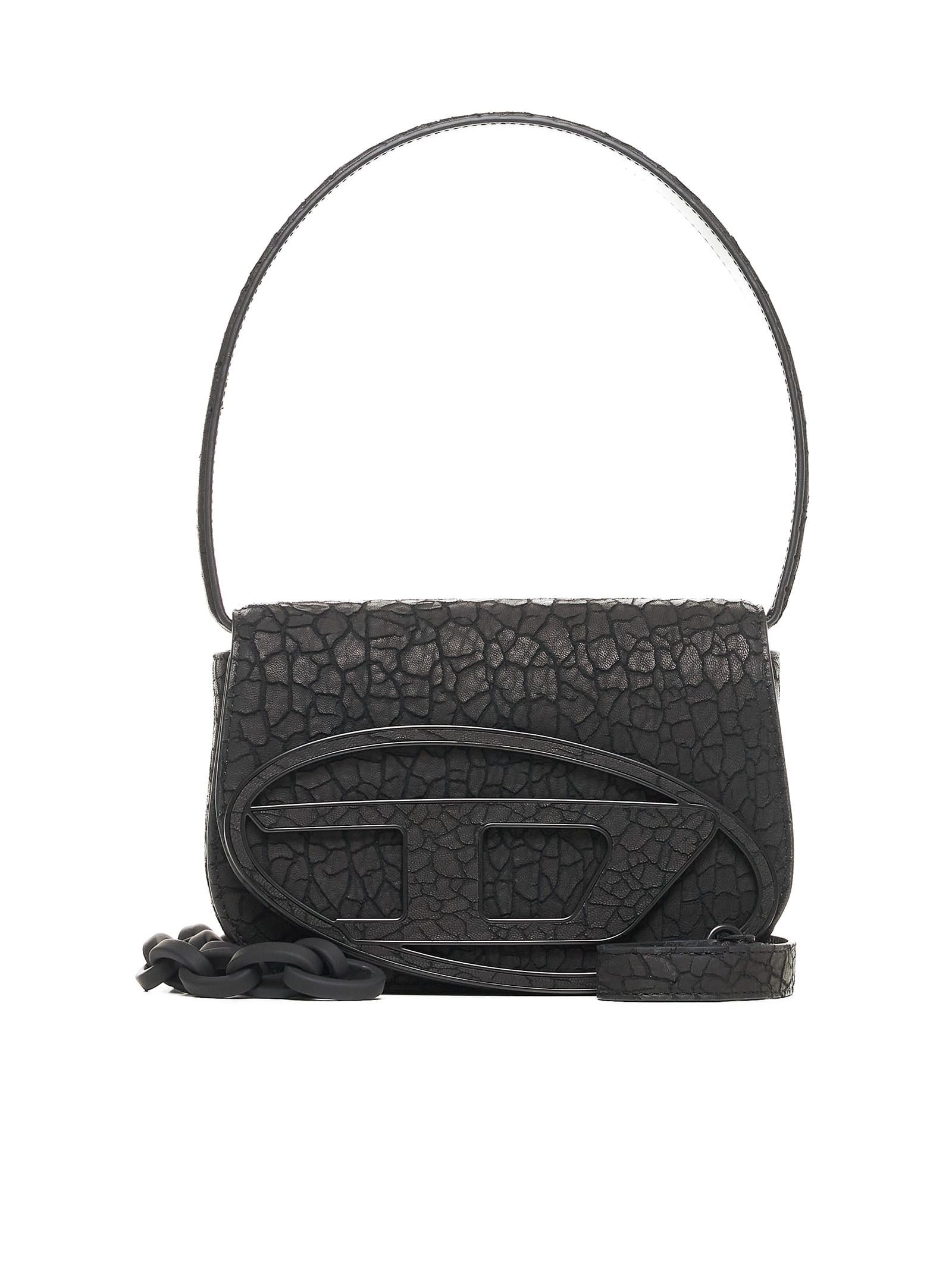 Shop Diesel Shoulder Bag In Black