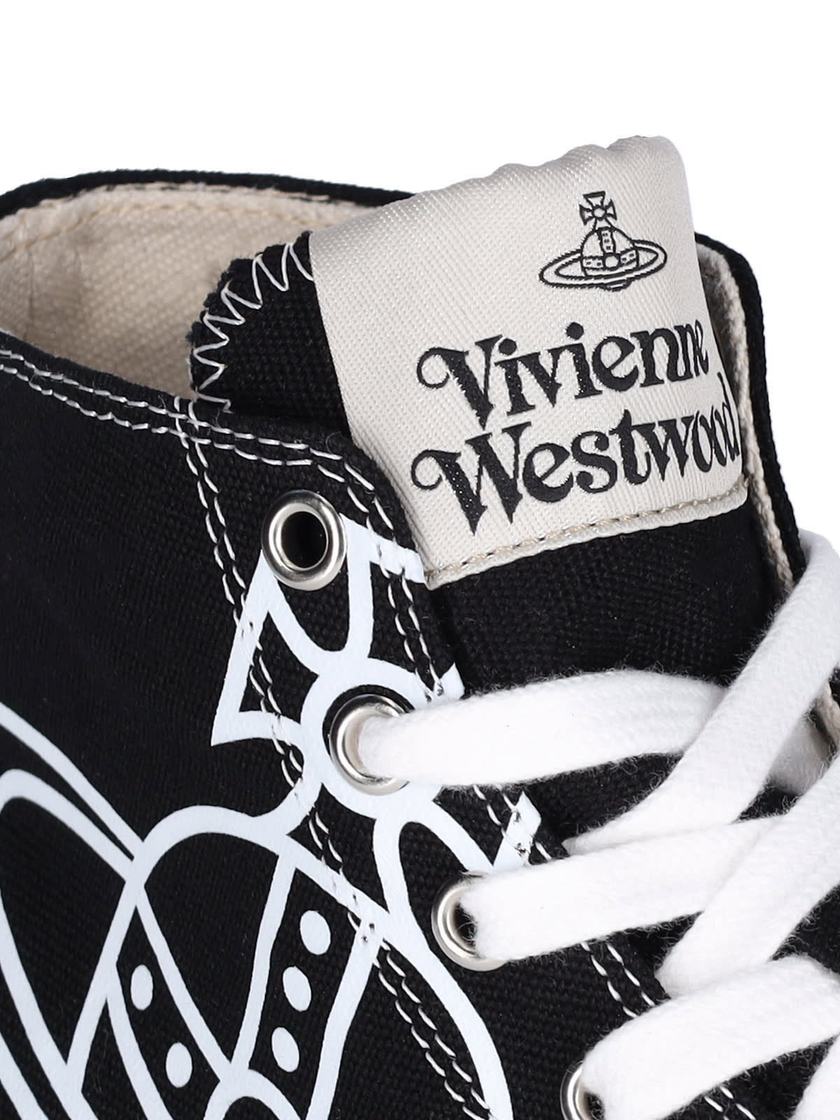 Shop Vivienne Westwood Plimsoll High Sneakers In Black