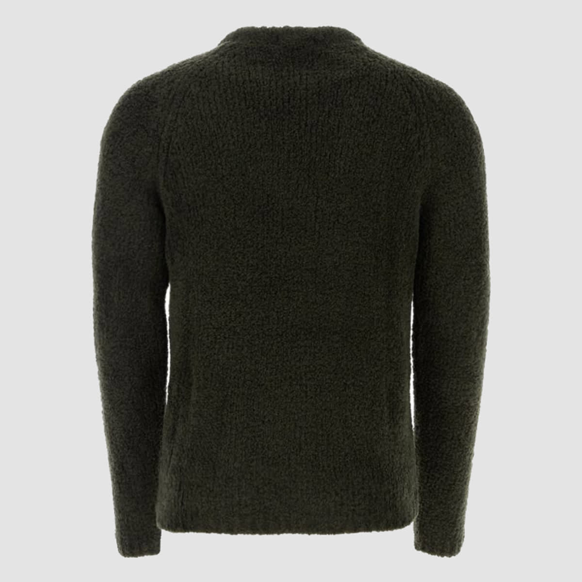 Shop Ten C Dark Green Wool Blend Sweater