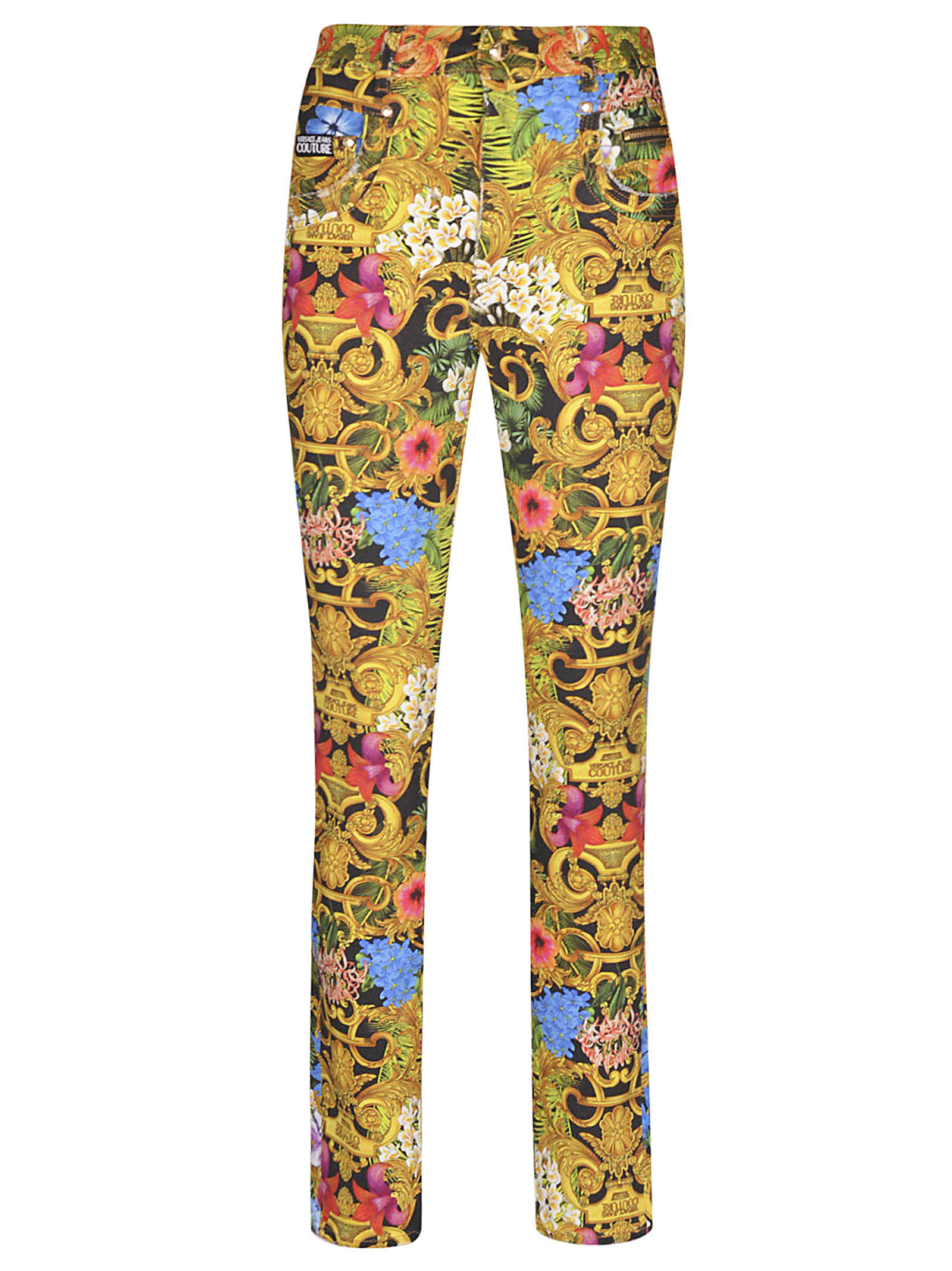 VERSACE JEANS COUTURE ALL-OVER PRINTED TROUSERS,11297400