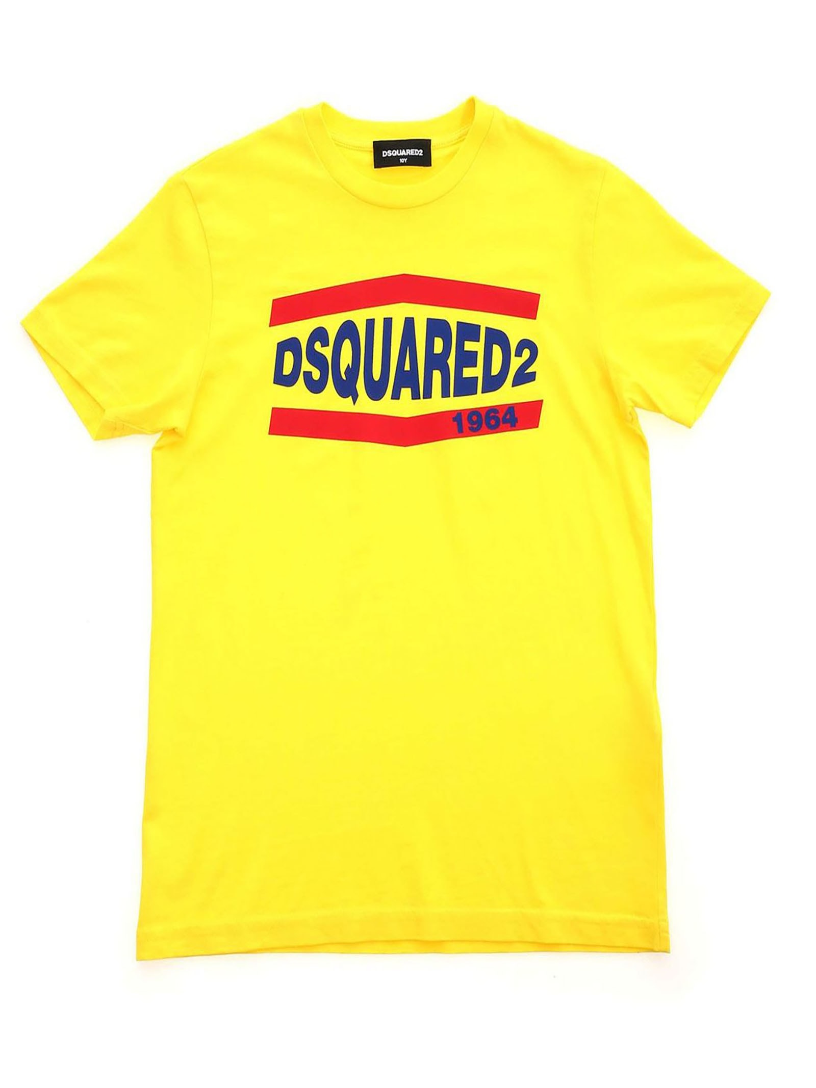 Dsquared2 Yellow Cotton Tshirt