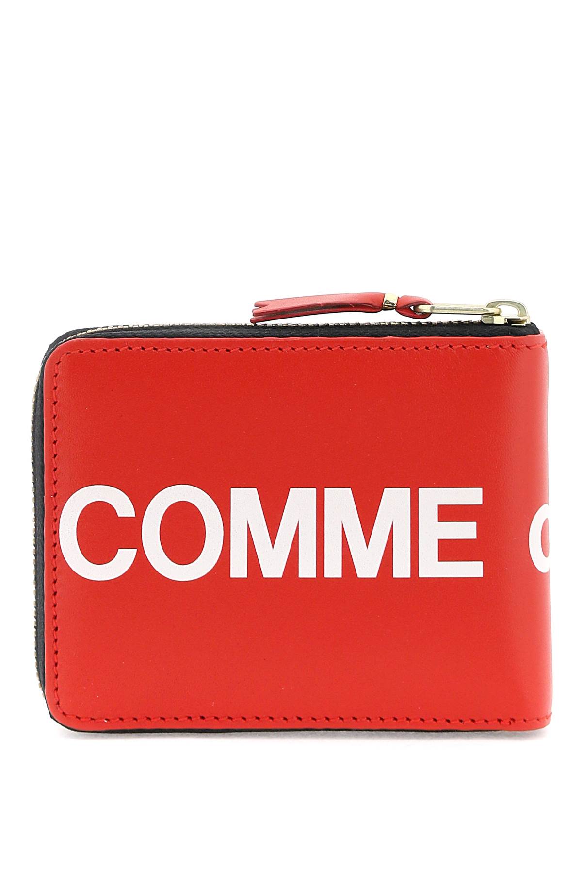 Shop Comme Des Garçons Zip-around With Maxi Logo