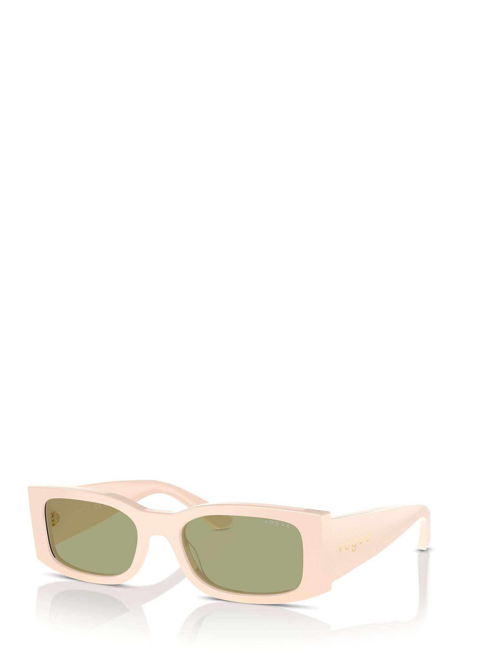 Shop Vogue Eyewear Vo5584s Full Beige Sunglasses