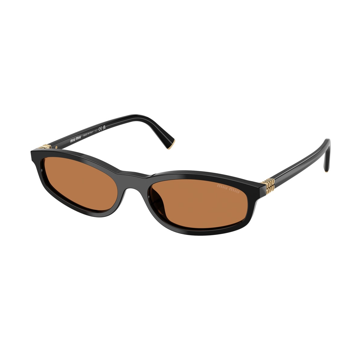 Miu Miu 0mu A06s 16k10i Nero Sunglasses In Brown