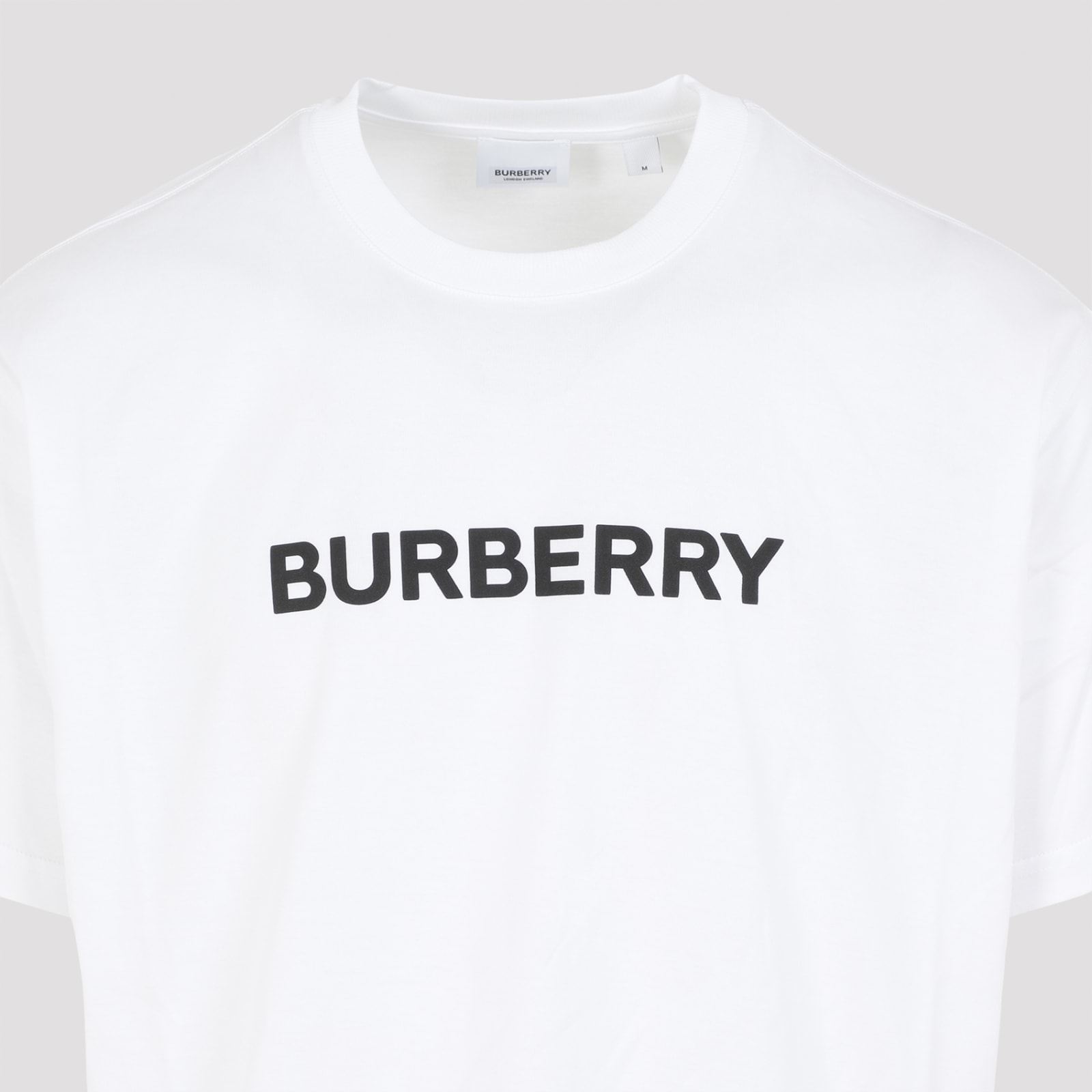 Shop Burberry Harriston T-shirt In White