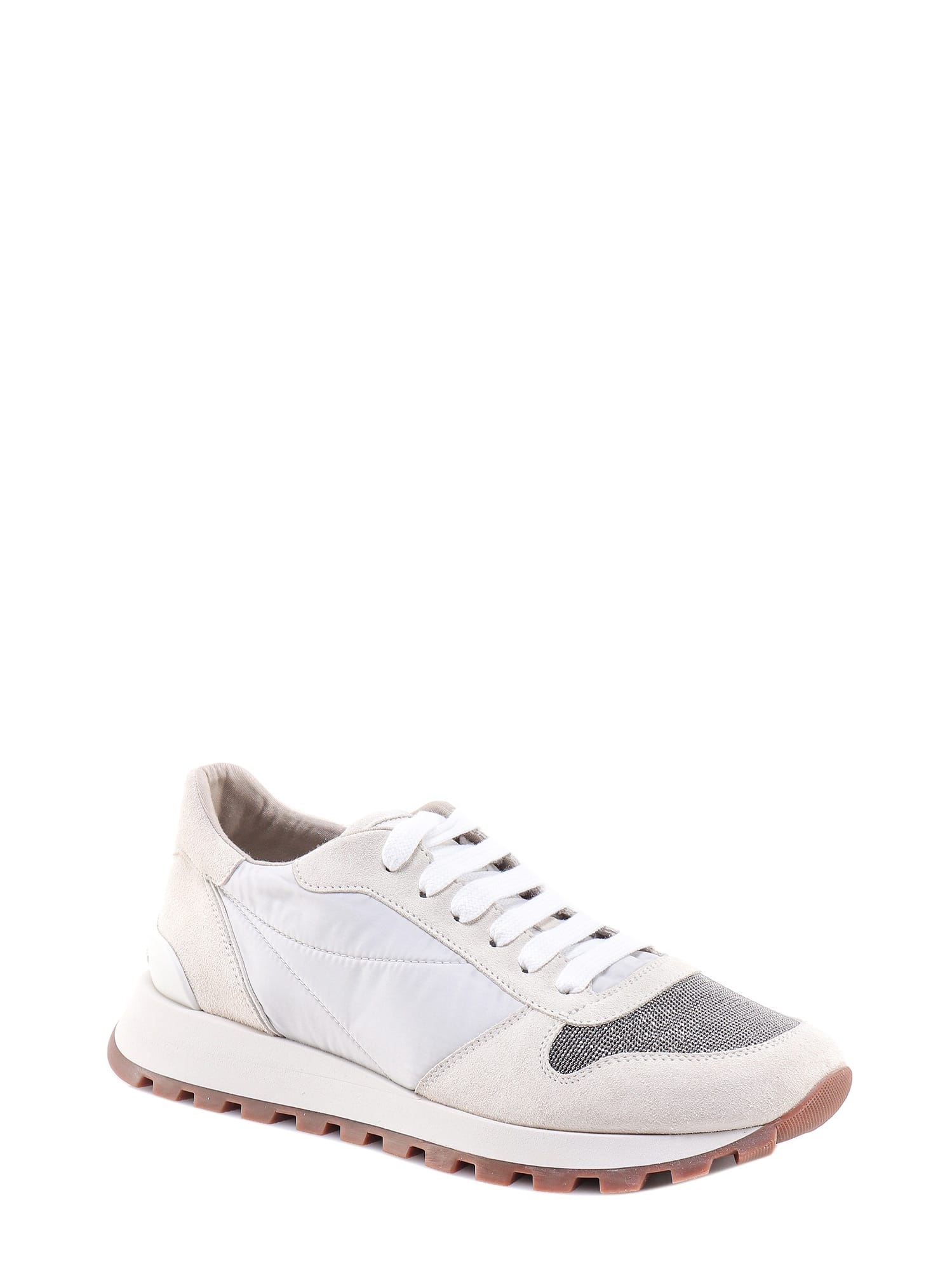 Shop Brunello Cucinelli Sneakers In Bianco