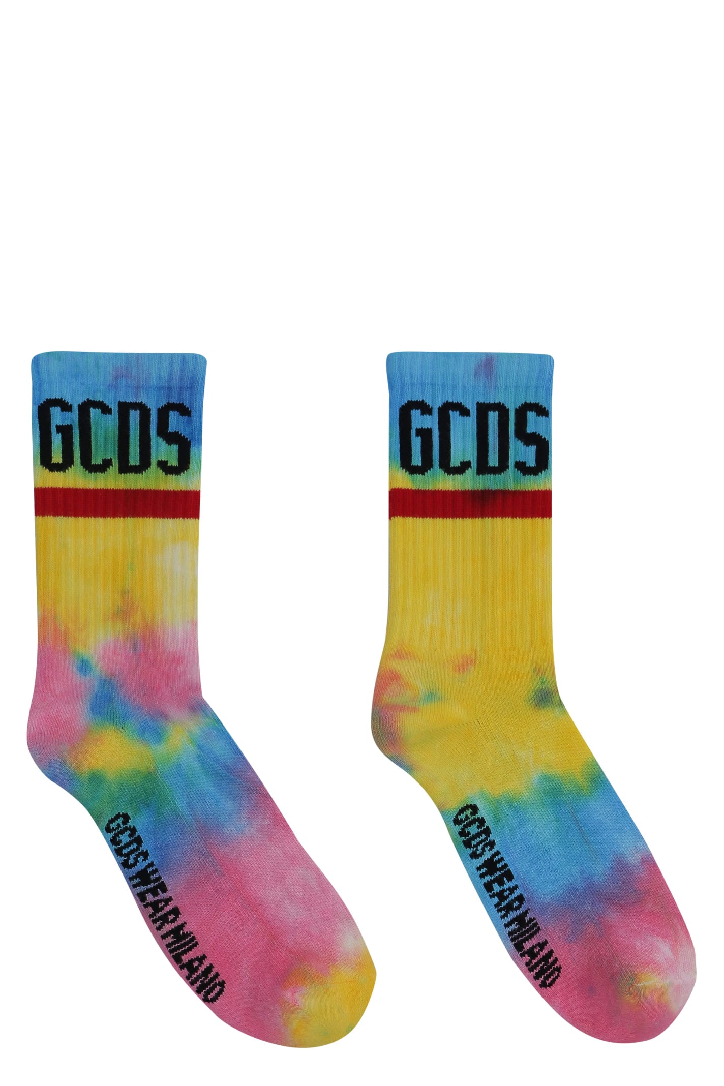 GCDS Cotton Socks With Logo