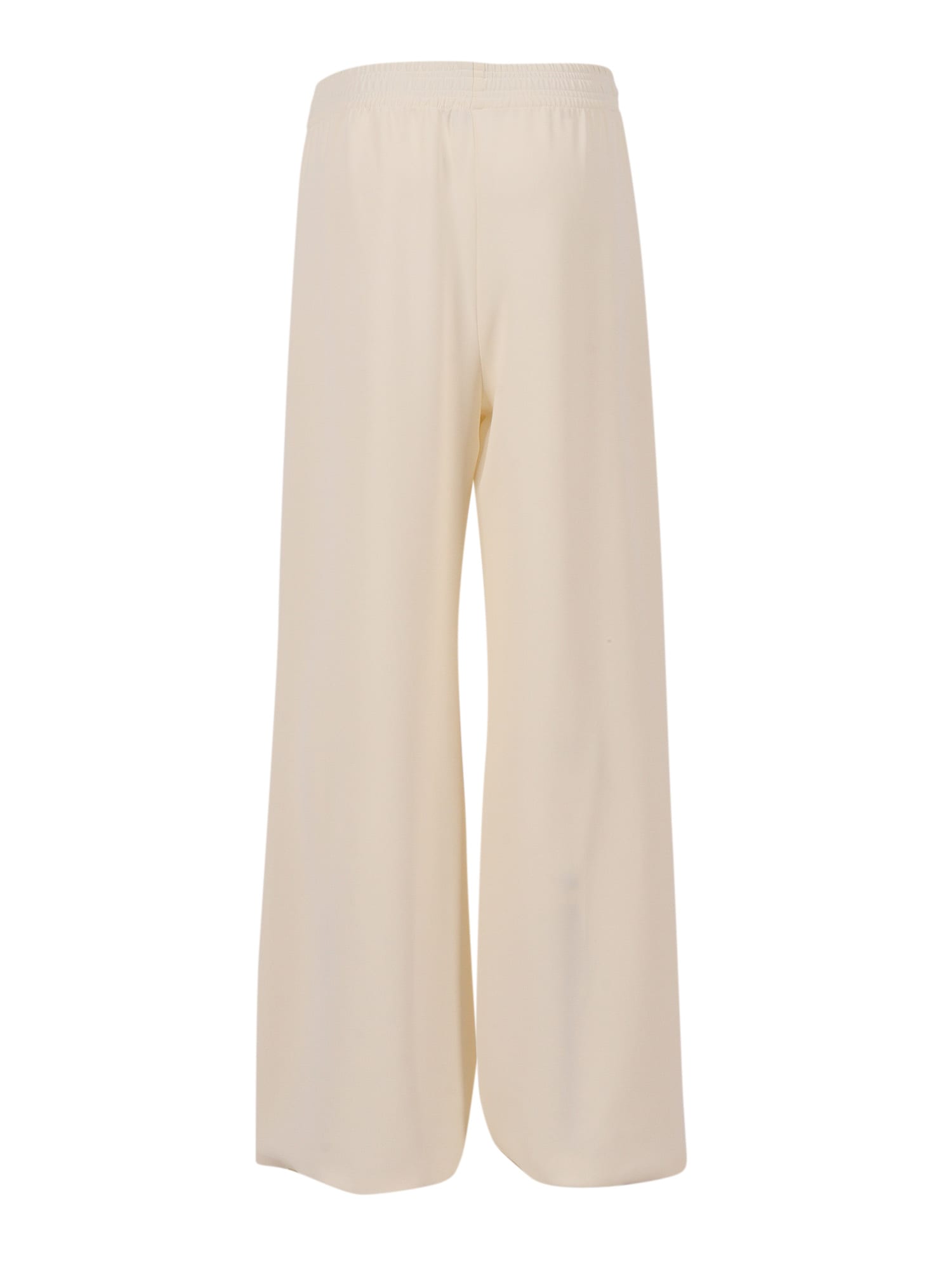 Fabiana Filippi Wide-leg Trousers With Elasticated Waistband In Neutral
