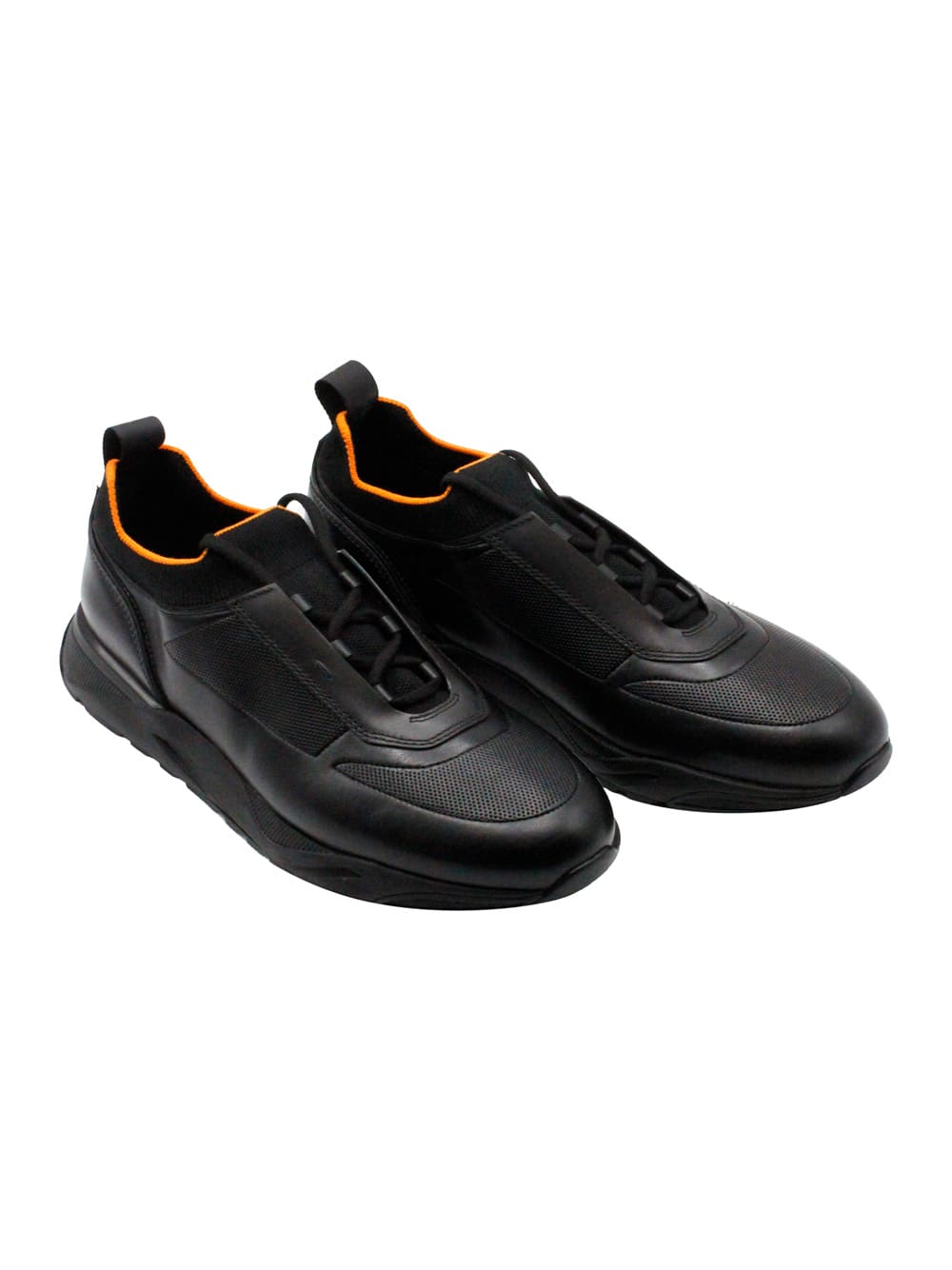 Shop Santoni Sneakers In Black