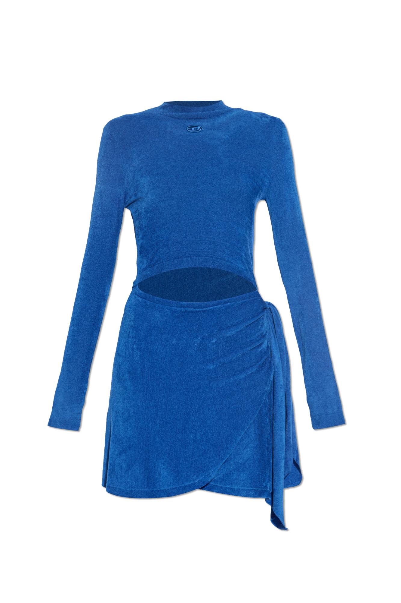 Diesel Women M-cenil Mini Dress In Blue
