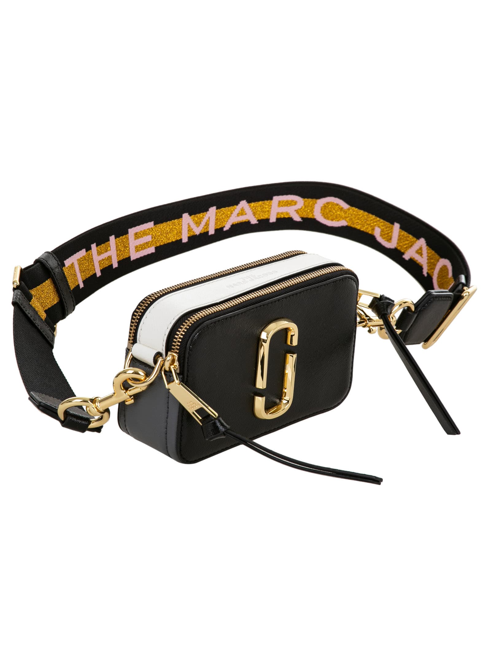Shop Marc Jacobs Snapshot Shoulder Bag In Black/multicolor