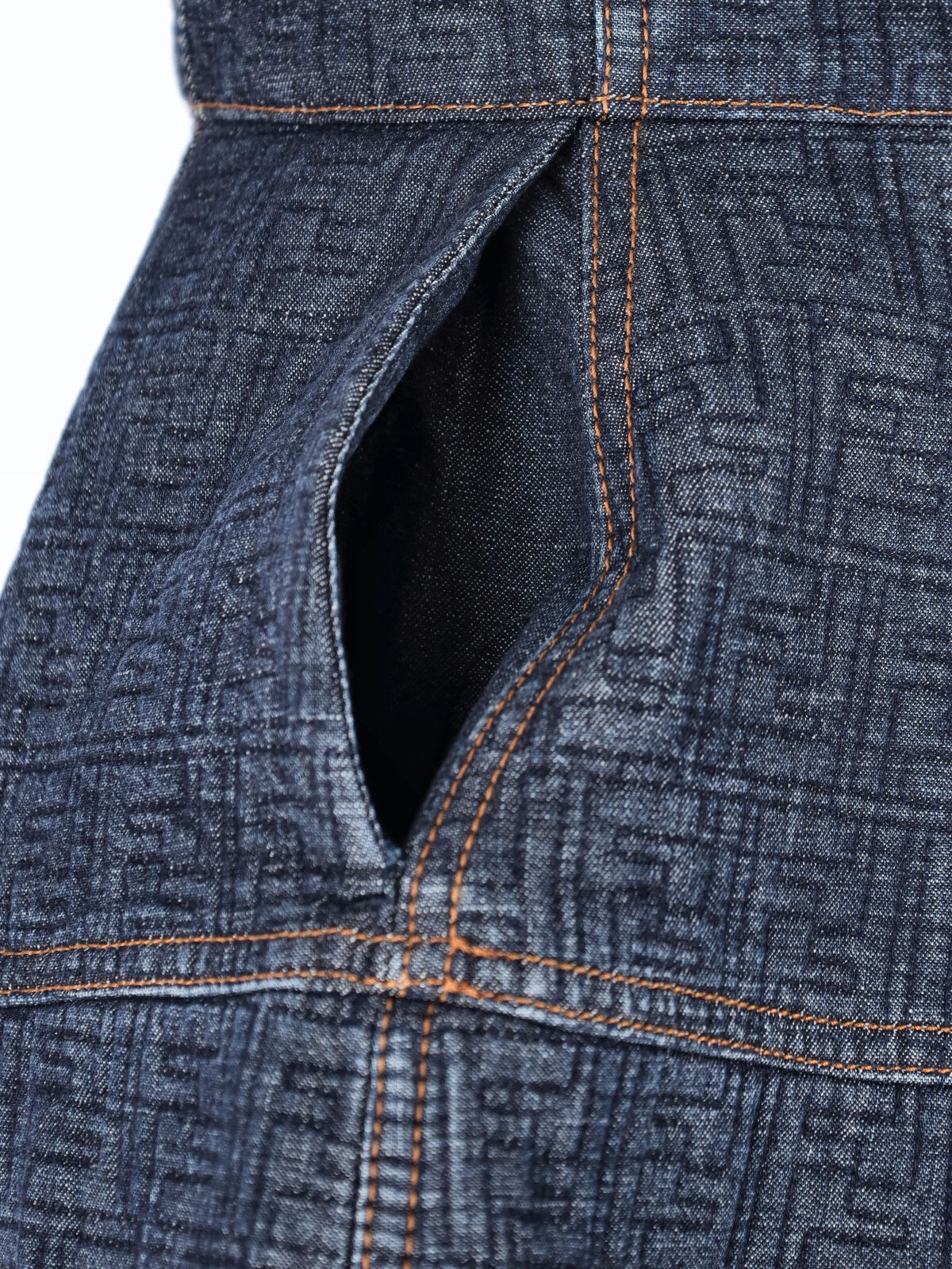 Fendi Mini Dress Ff In Blue