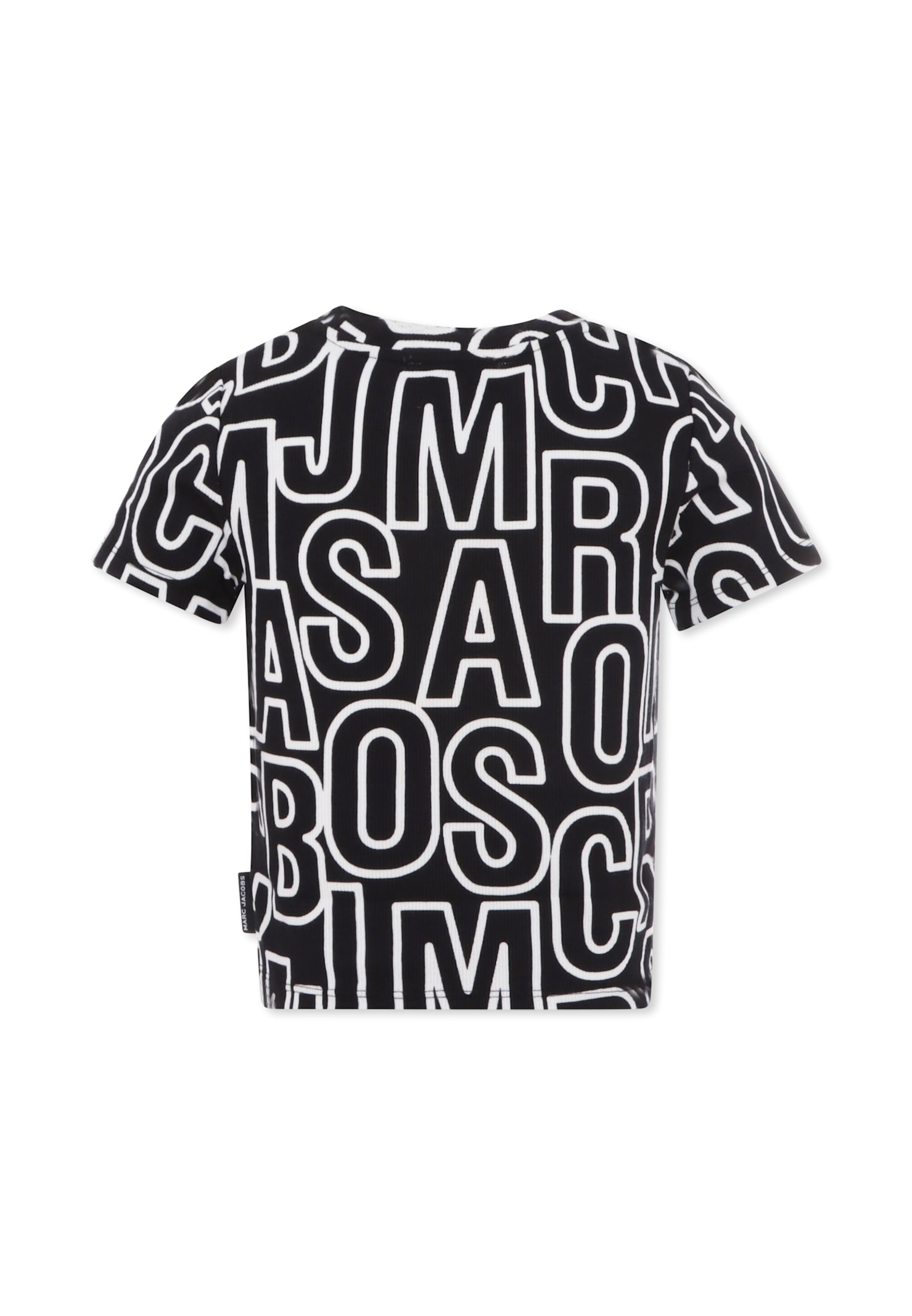 Marc Jacobs Black T-shirt For Girl With Logo In Black