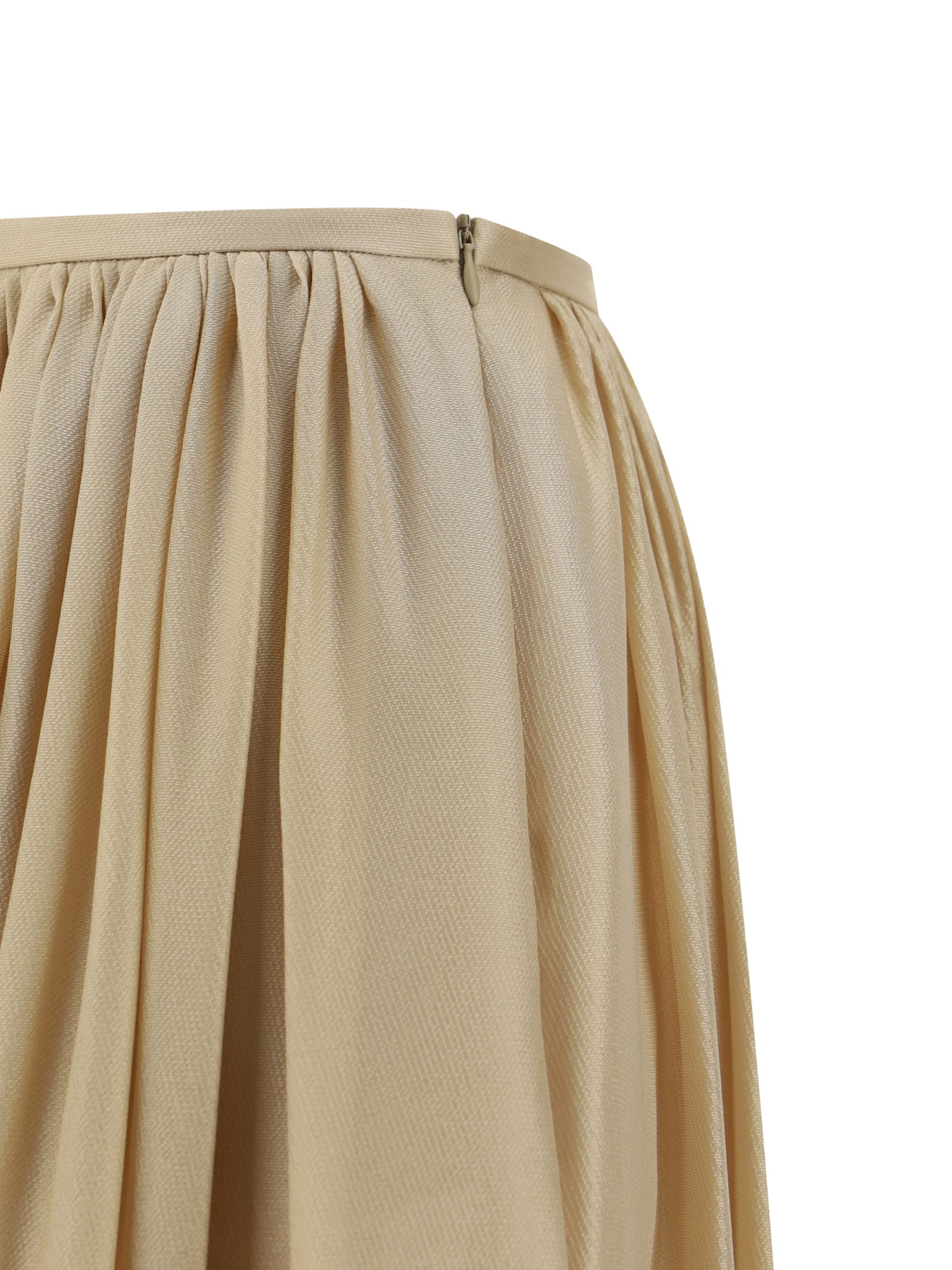 Shop Giorgio Armani Long Skirt In Mojave Desert