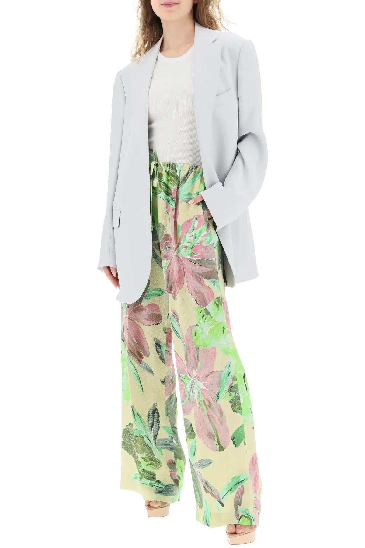 DRIES VAN NOTEN PUVIS FLORAL trousers