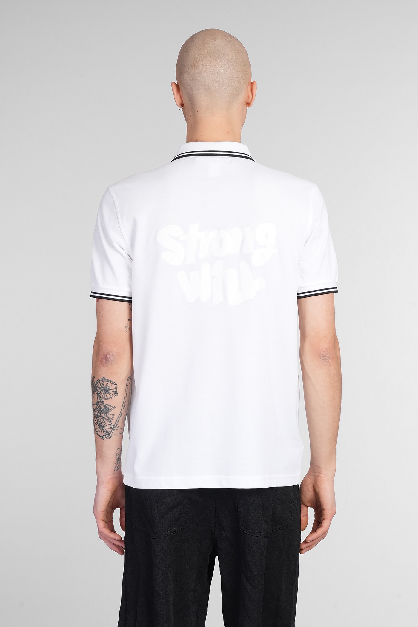 Shop Comme Des Garçons Shirt Polo In White Cotton