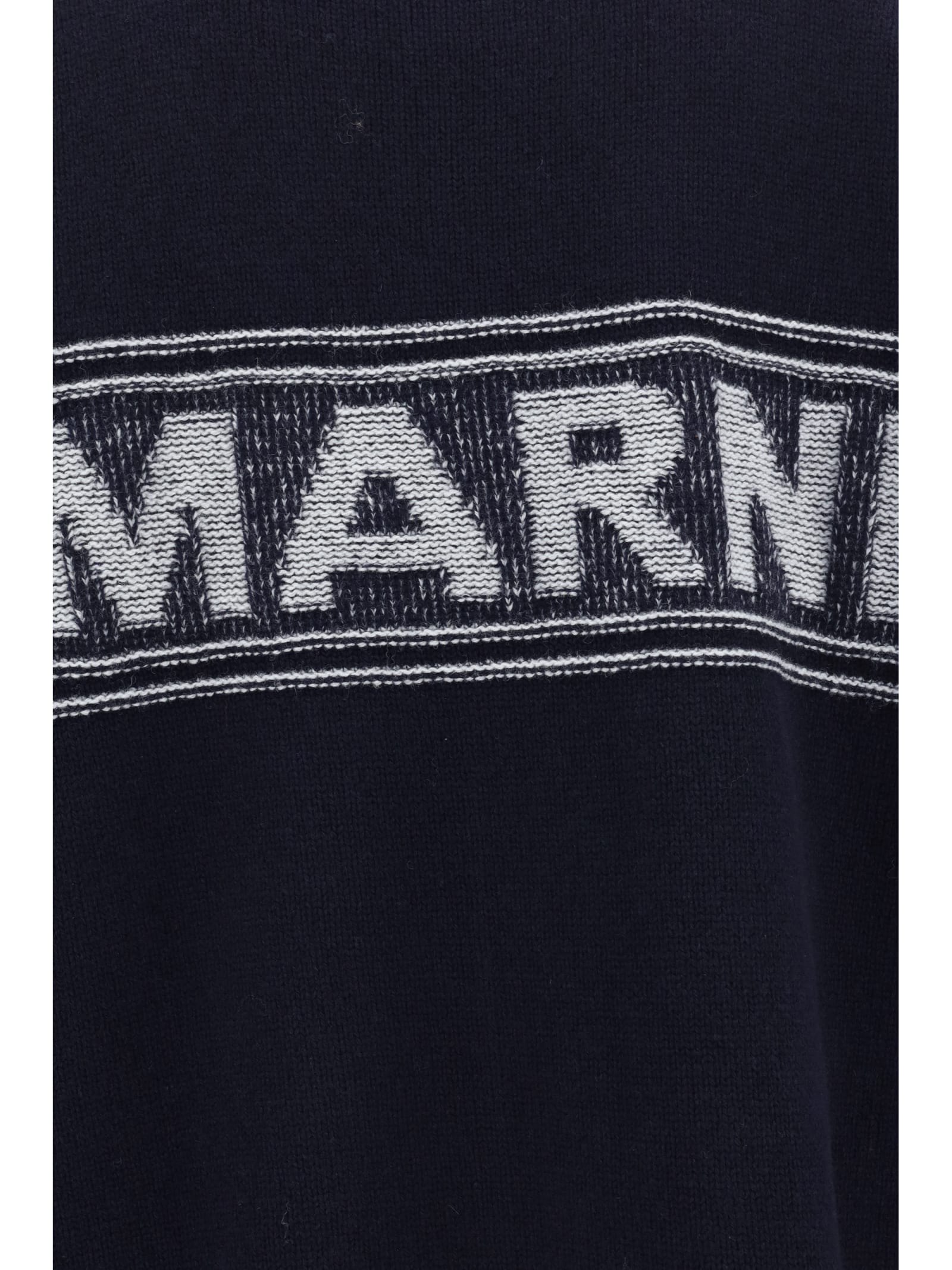 Shop Marni Cardigan In Light Navy