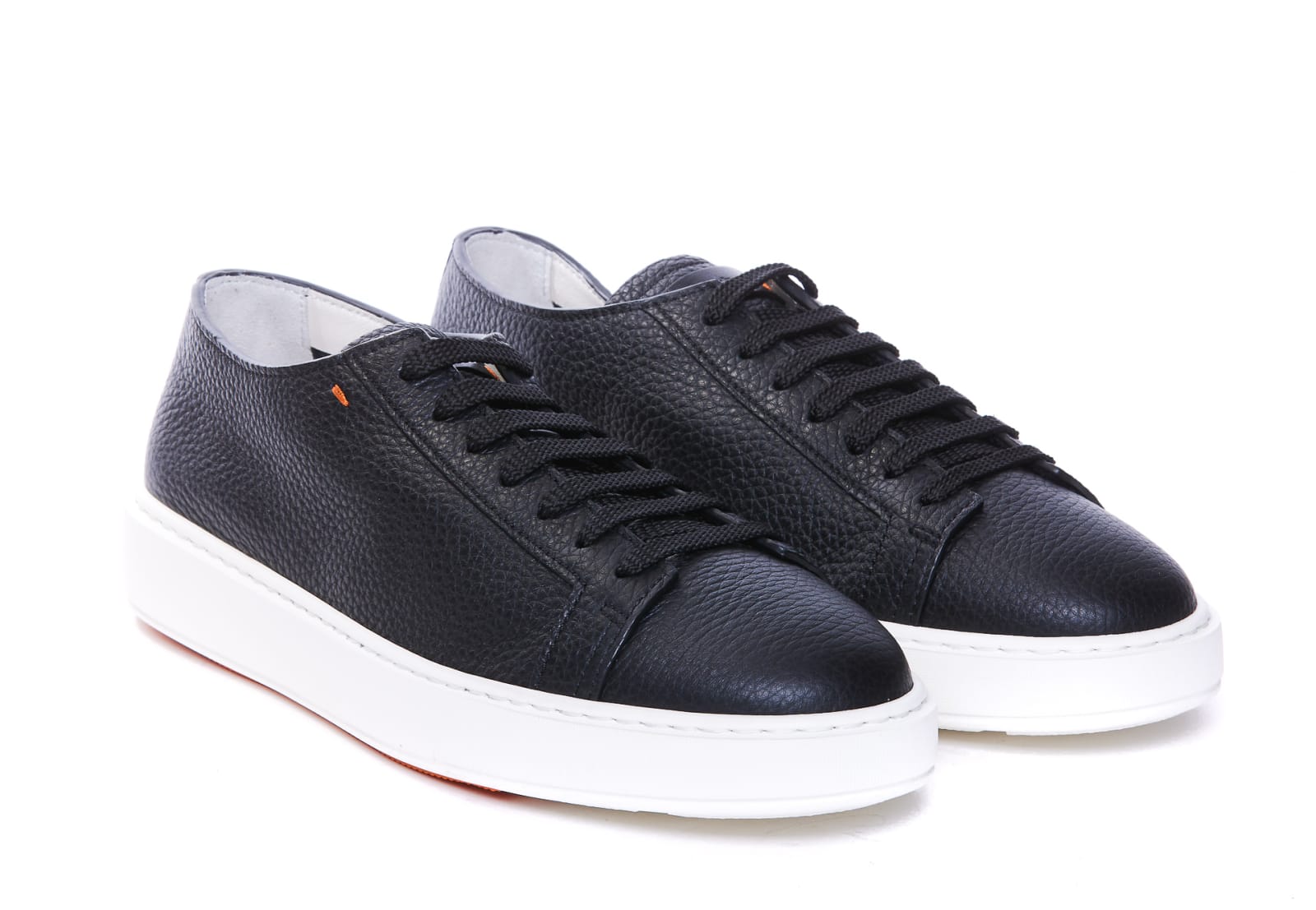 Shop Santoni Damps Sneakers In Black