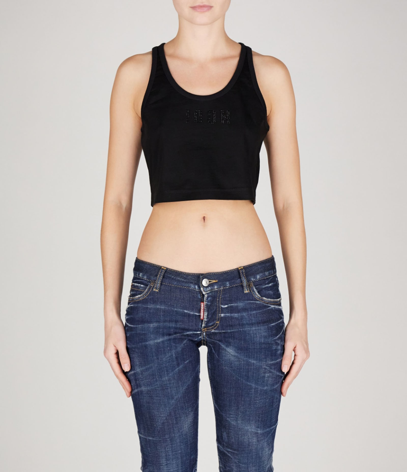 Shop Dsquared2 Tops In Black