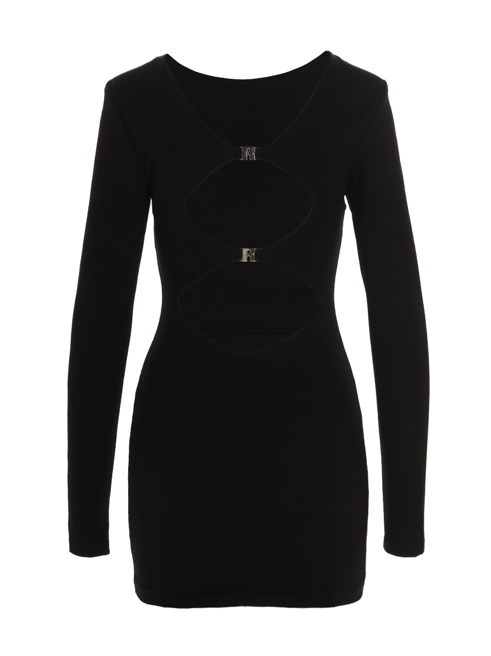 Shop Rotate Birger Christensen Logo Jersey Dress In Black