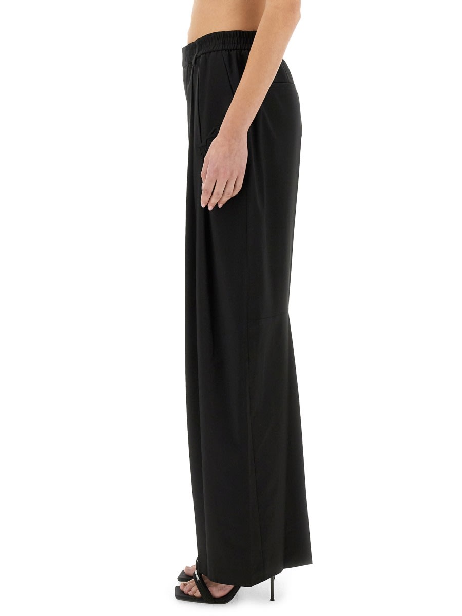 Alexander Wang Turn-down Trousers In Black
