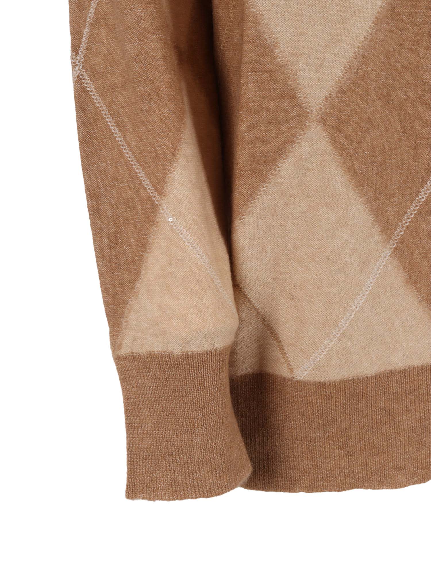 Lorena Antoniazzi Knit Turtleneck In Brown