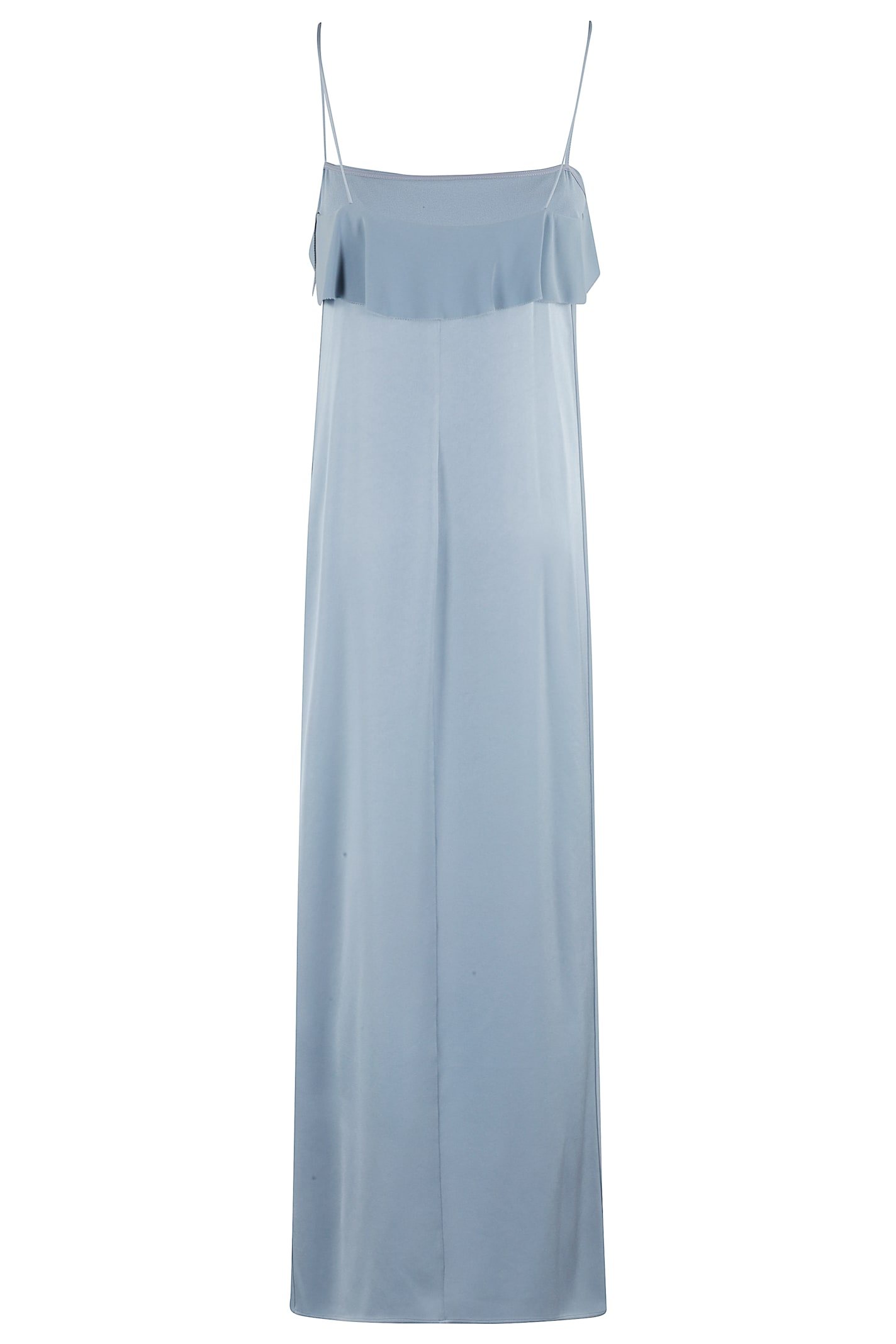 Filippa K Fluid Draped Strap Dress In Air Blue