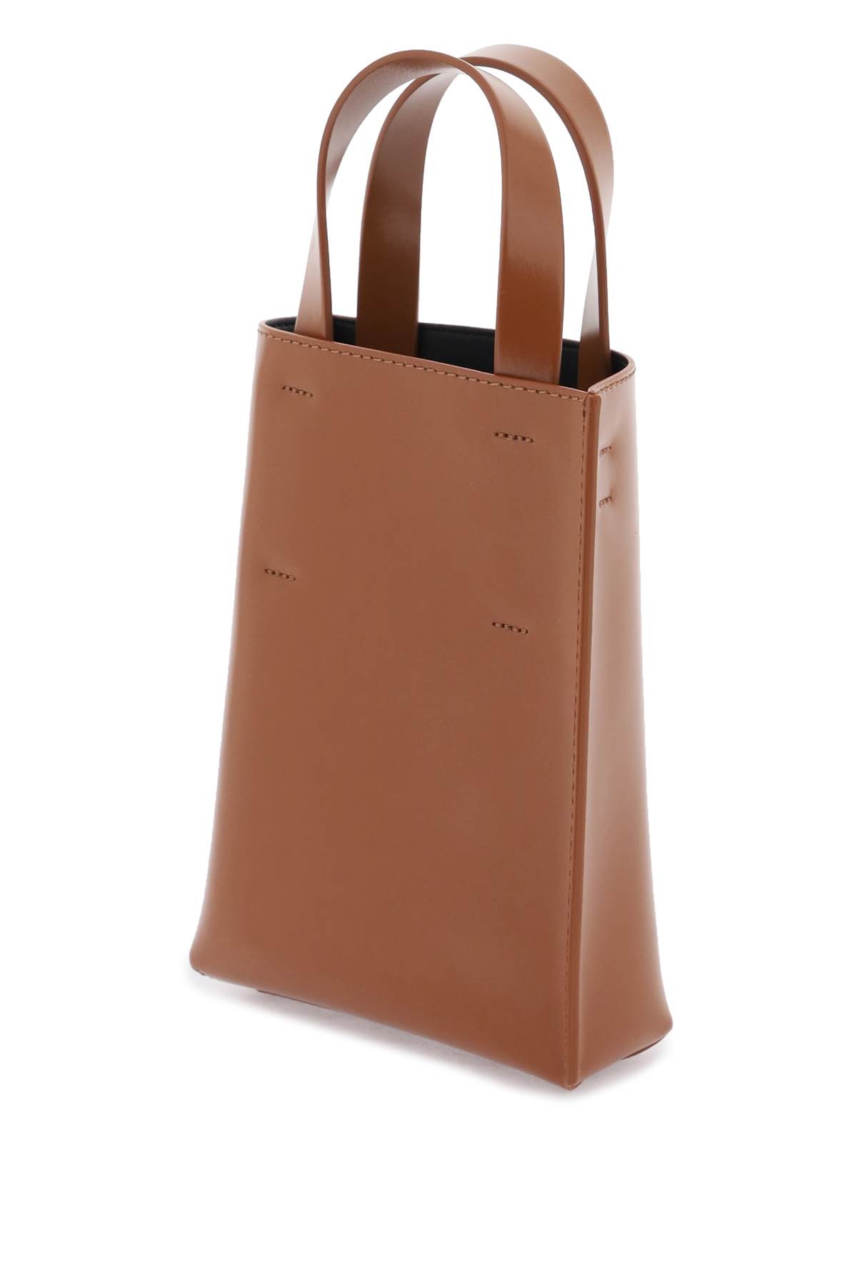 Marni Nano Museo Tote Bag In Brown