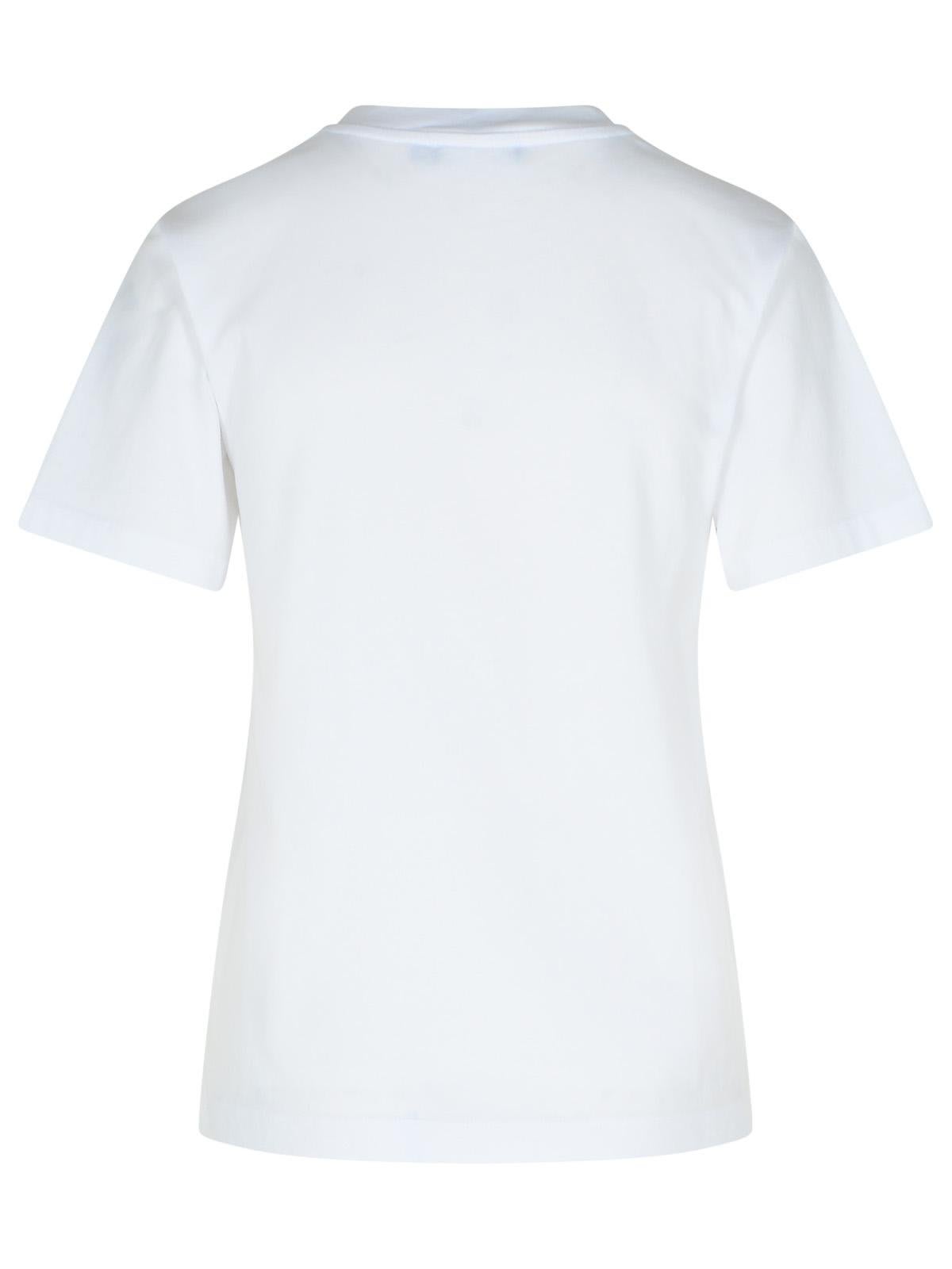 Shop Dolce & Gabbana Logo Printed Crewneck T-shirt In Bianco