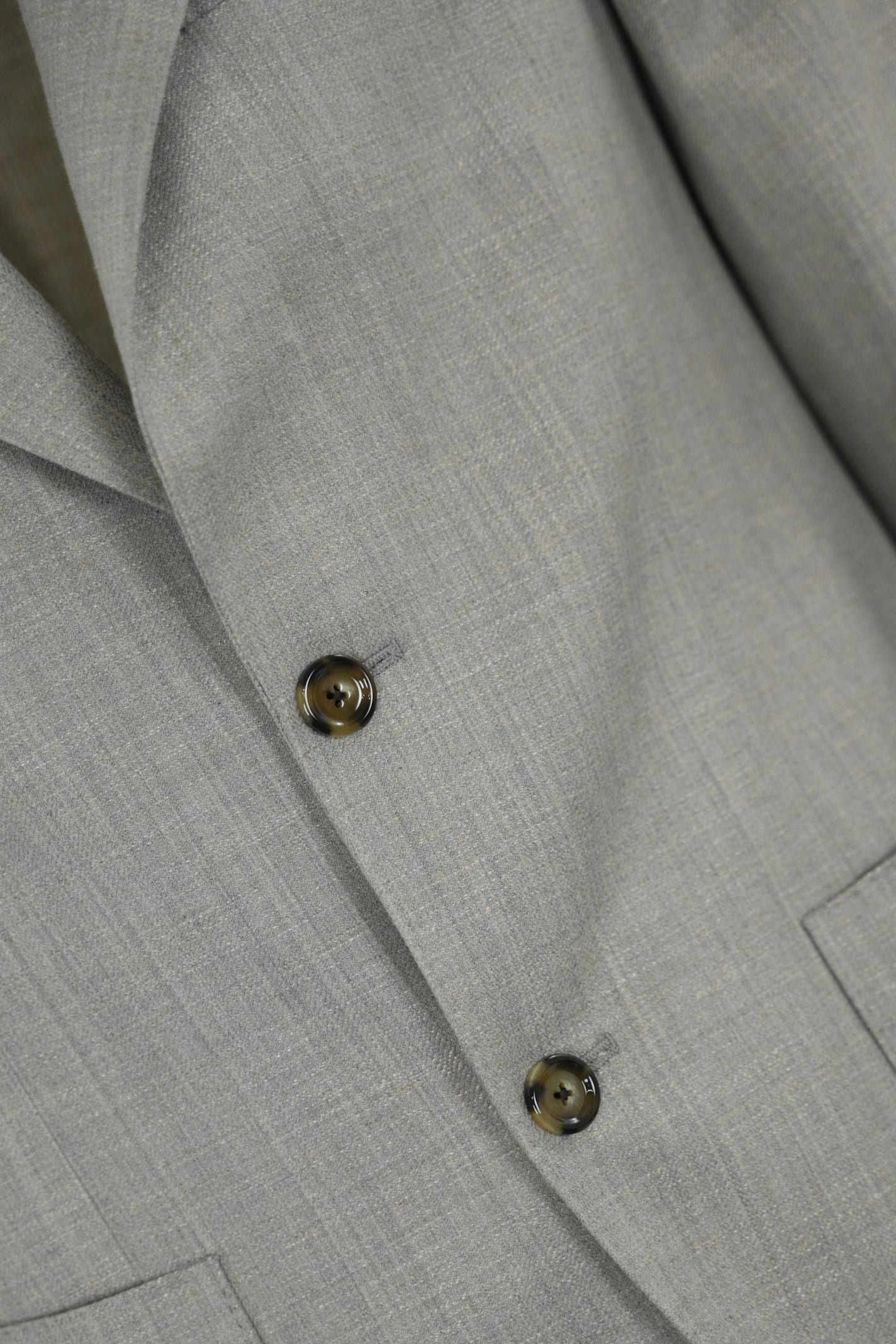 LARDINI ICONIC DROP 7 REGULAR JACKET IN WOOL, VISCOSE AND LINEN BLEND