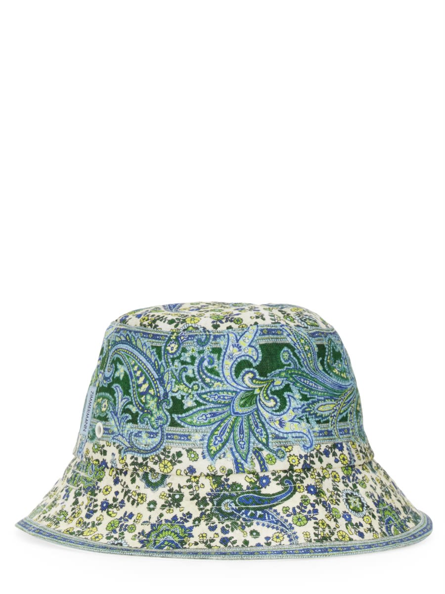 Zimmermann Canvas Bucket Hat In Multicolour