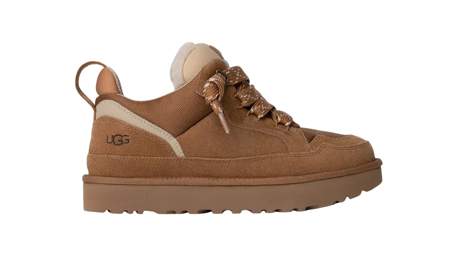 Ugg Low-profile Brown Sneakers With Suede And Nylon Upper In Brown