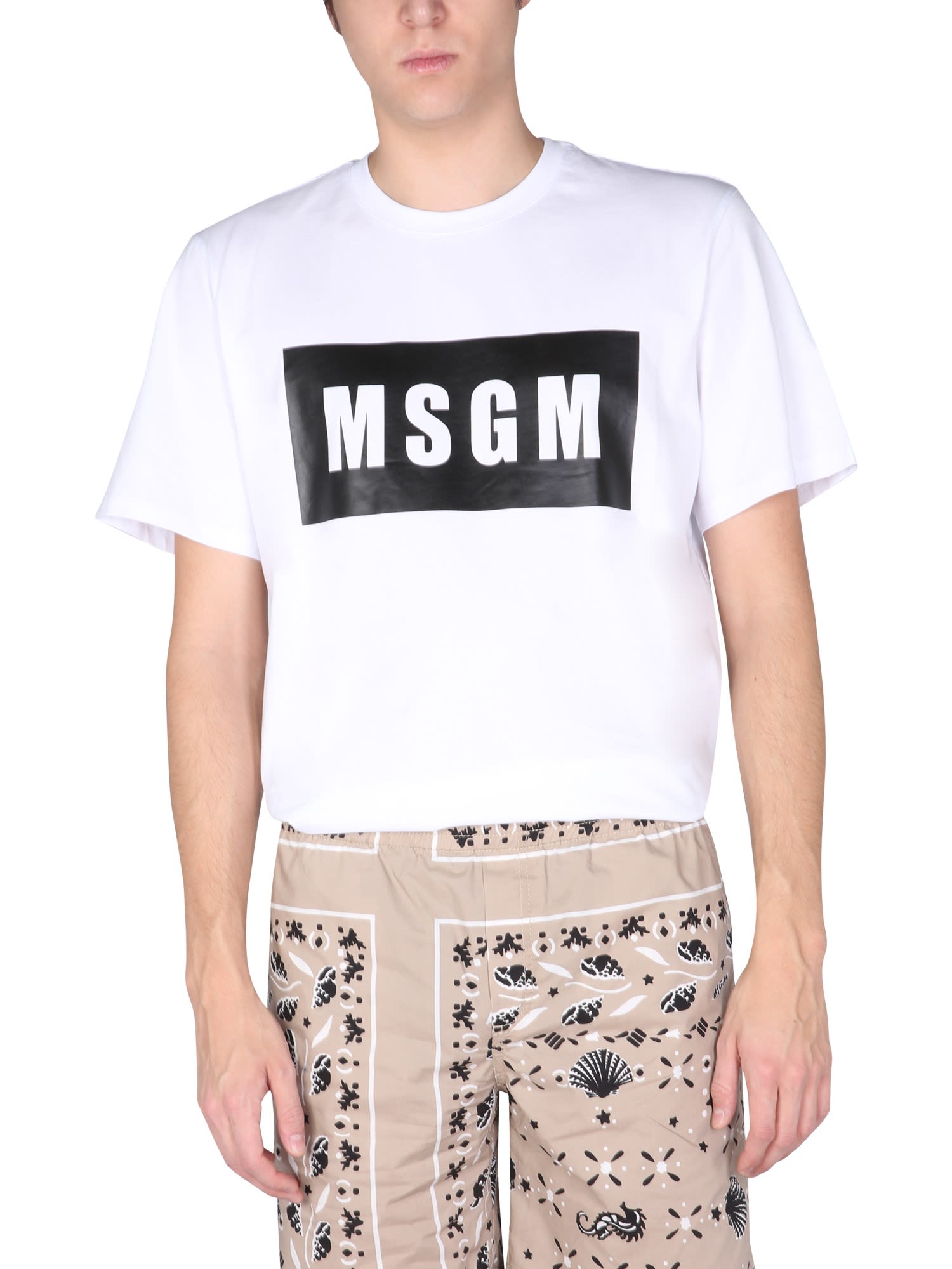 MSGM T-shirt Con Box Logo
