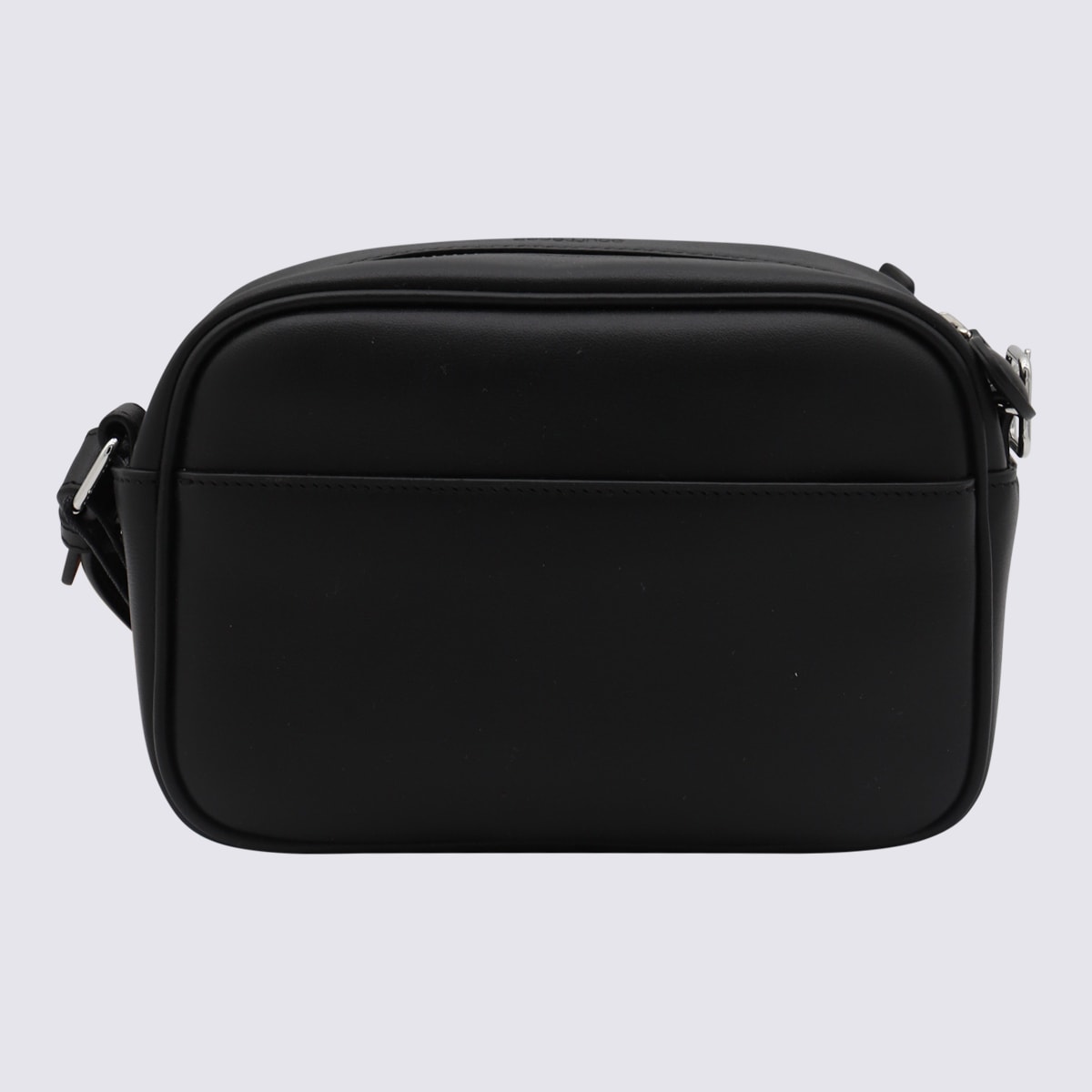 Shop Courrèges Black Leather Top Handle Bag