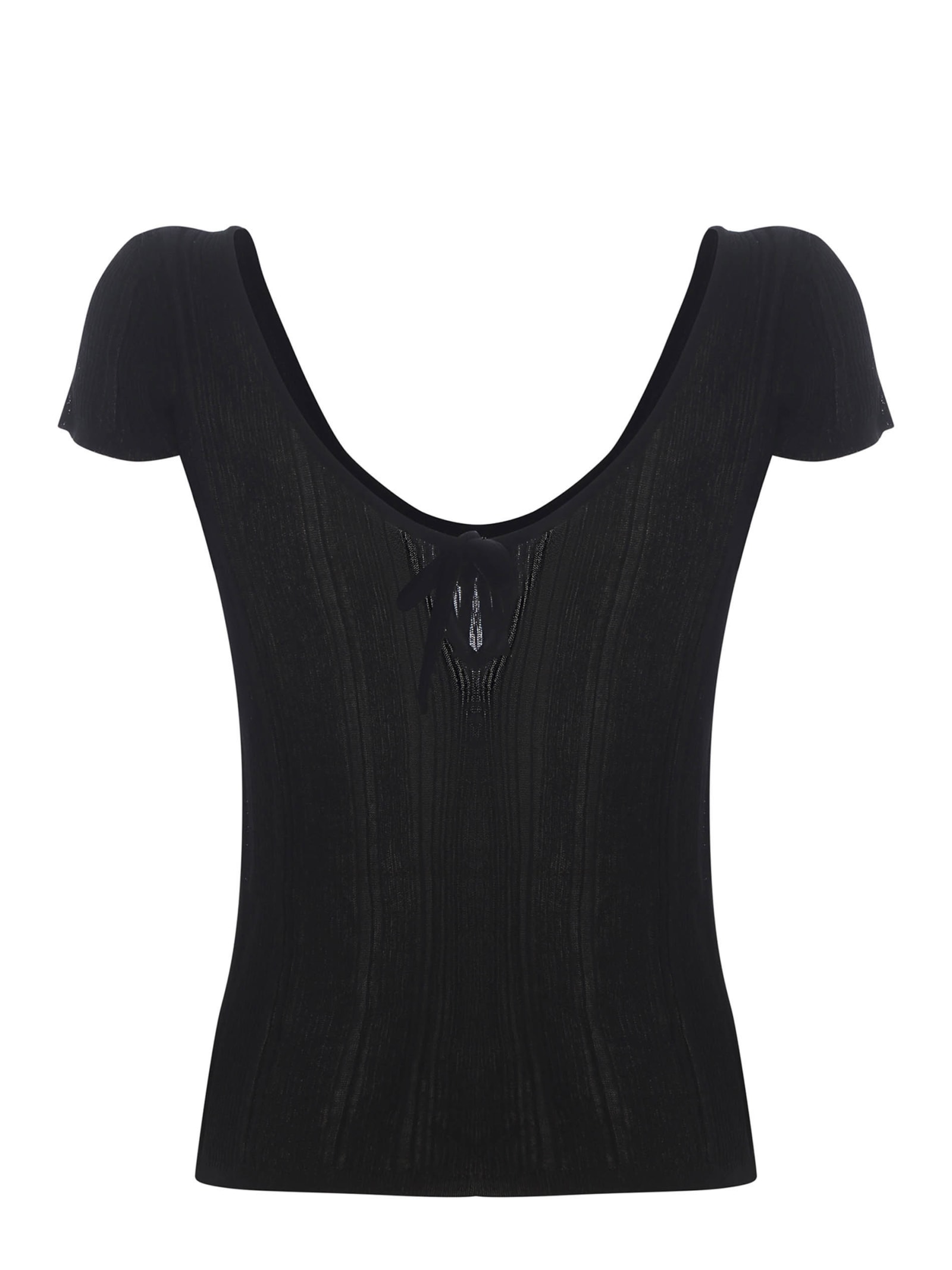 Shop Pinko Sweater  Venom Made Of Ribbed In Black