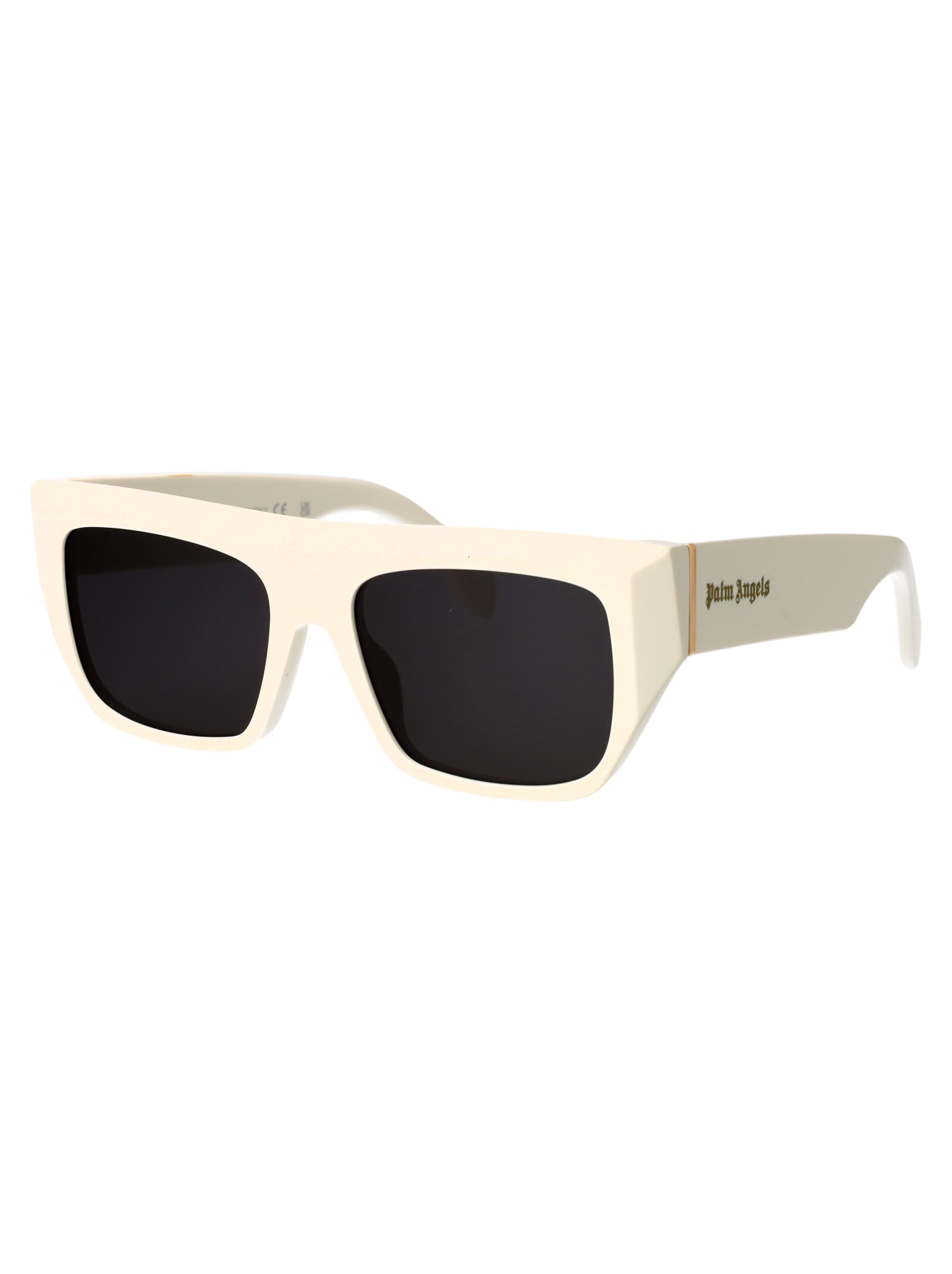 Shop Palm Angels Niland Sunglasses In 0107 White