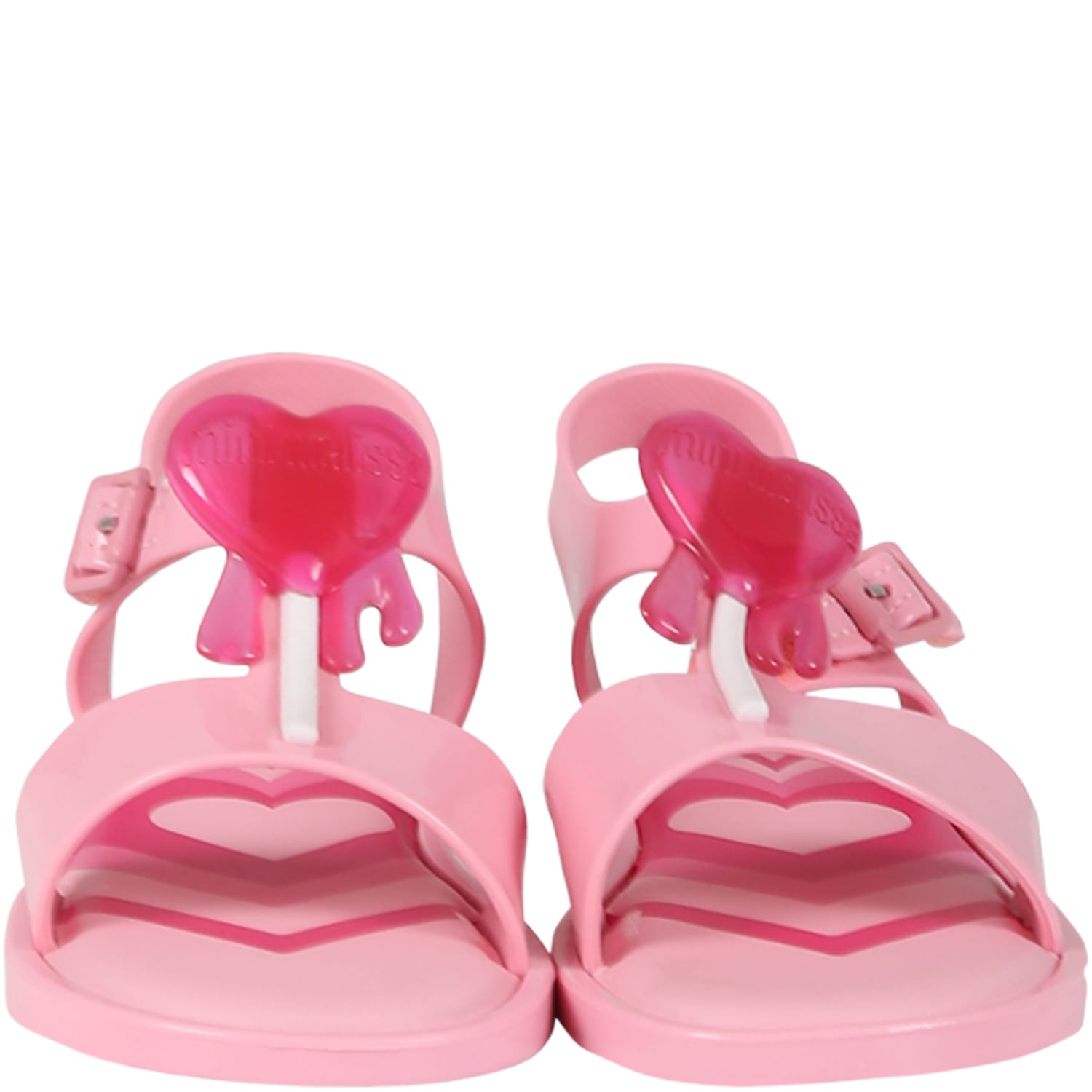 Shop Melissa Pink Sandals For Girl With Lollipop