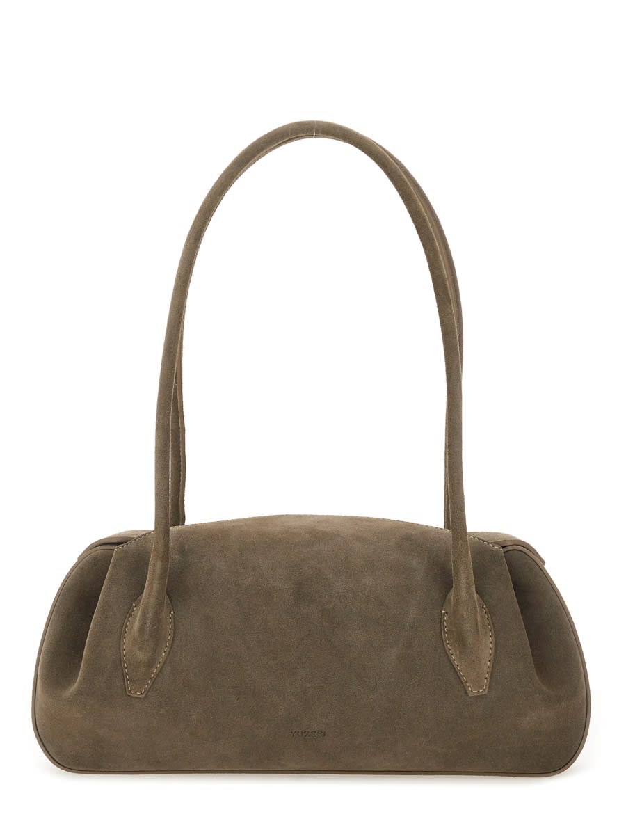 Yuzefi Double Handles Rectangular Shoulder Bag In Gray