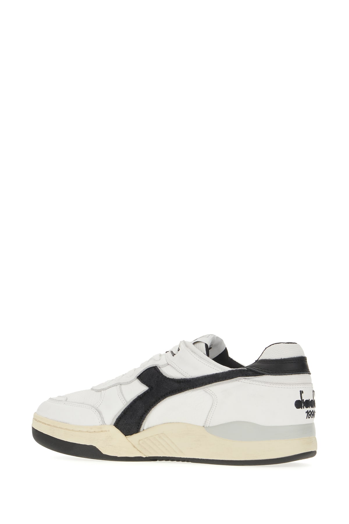 Shop Diadora White Leather B.560 Used Sneakers In C0351