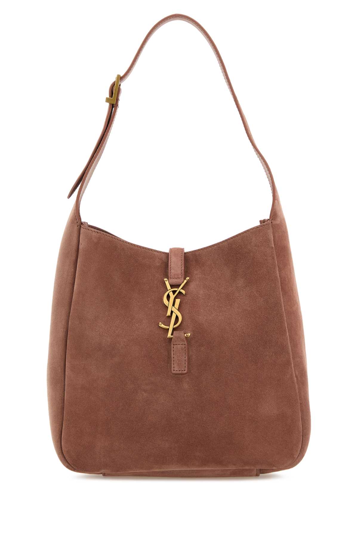 Saint Laurent Dark Pink Suede Small Le 5 Ã 7 Soft Shoulder Bag