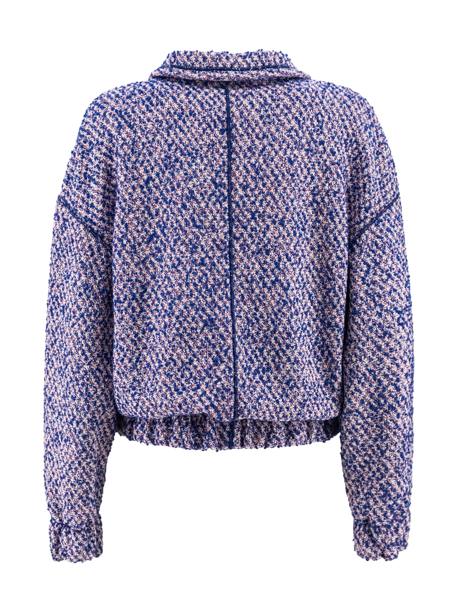 PHILOSOPHY DI LORENZO SERAFINI MULTICOLOR COTTON BLEND OVERSIZE JACKET
