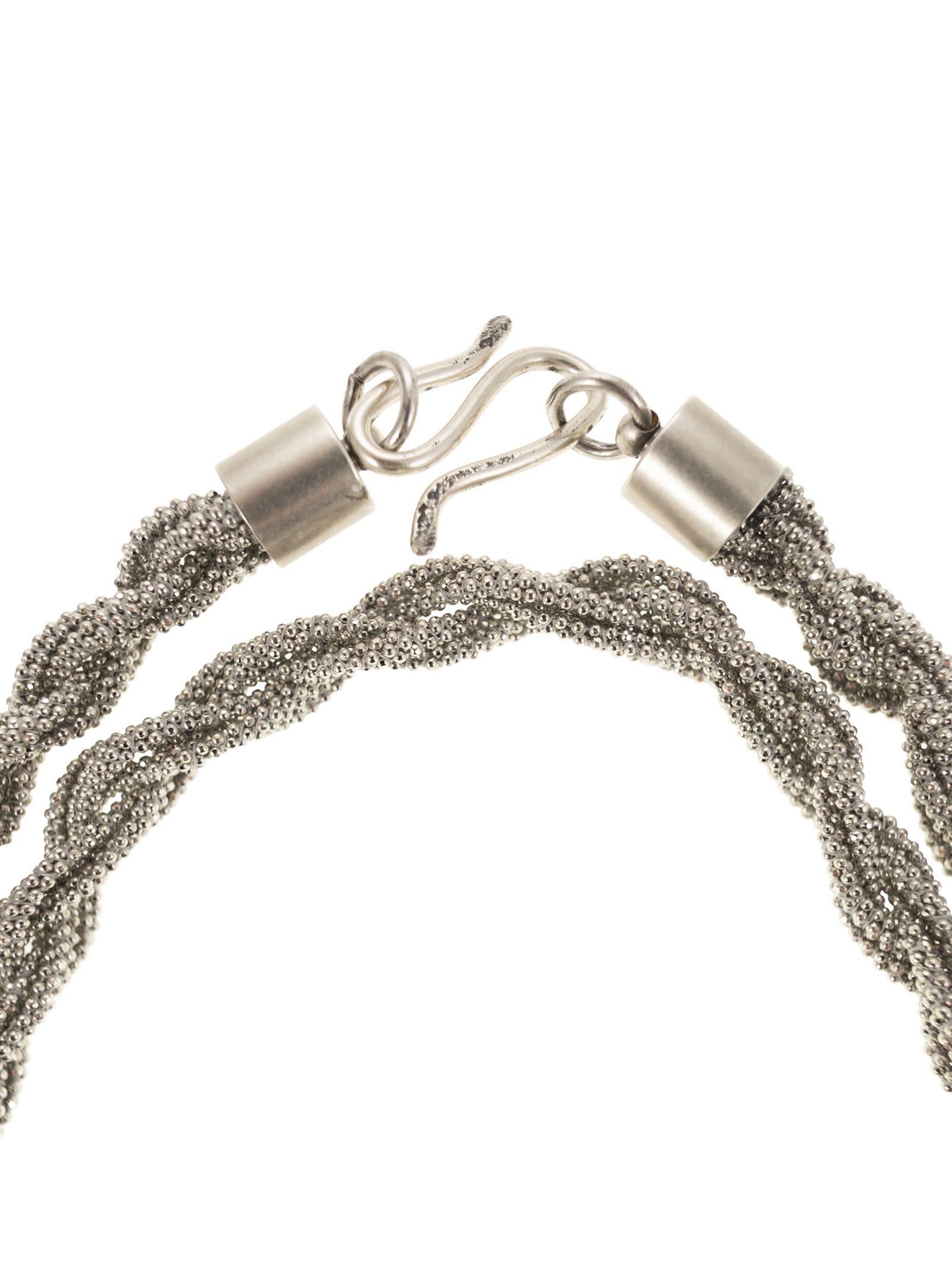 FABIANA FILIPPI TORCHON NECKLACE IN DIAMOND WIRE