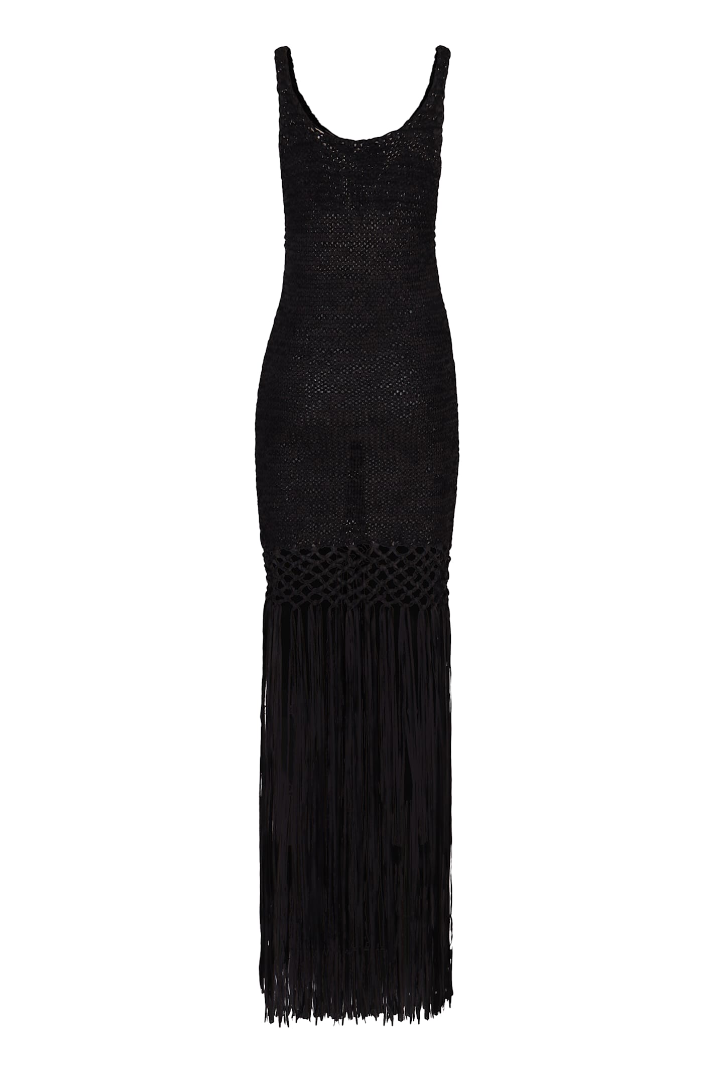 PHILOSOPHY DI LORENZO SERAFINI OPENWORK-KNIT DRESS