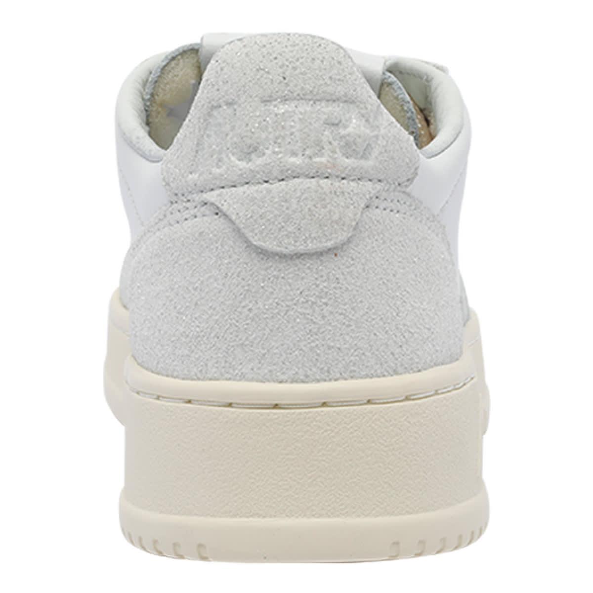 Autry White And Grey Medalist Low Sneakers In Gray