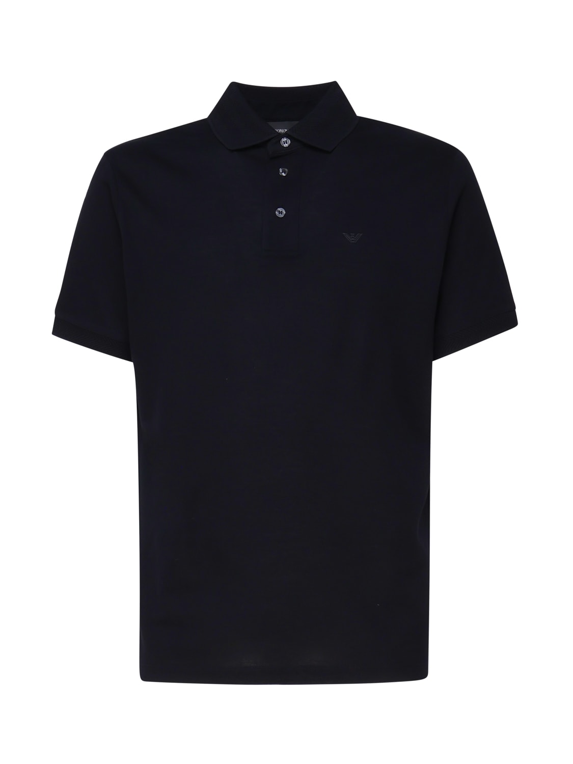 Shop Emporio Armani Polo Shirt With Logo In Black