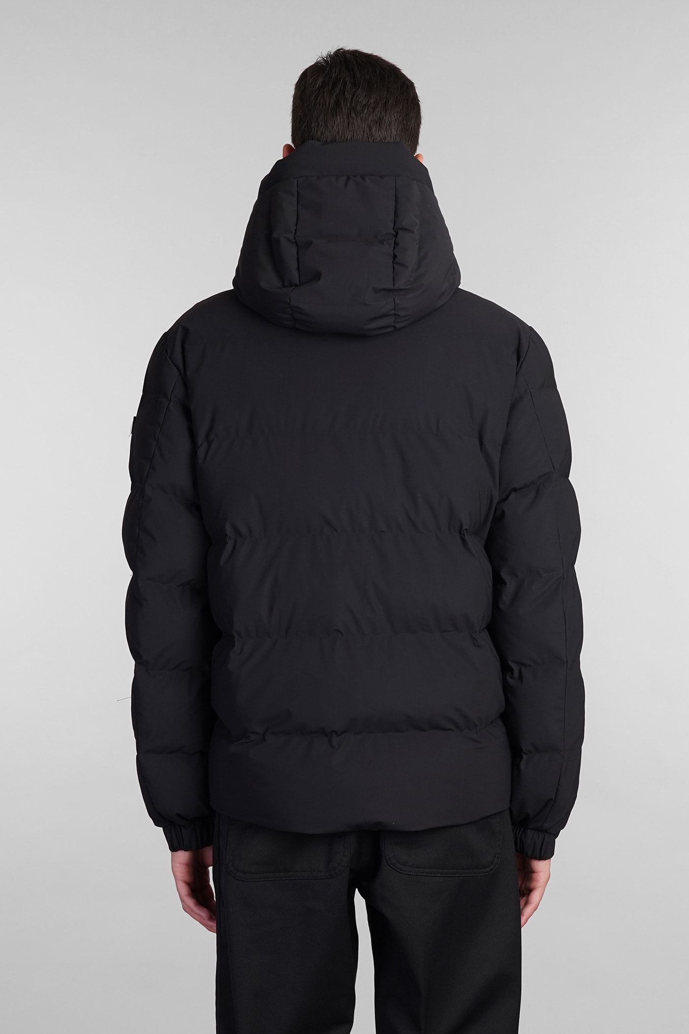 Shop Mc2 Saint Barth Maier Puffer In Black Polyamide