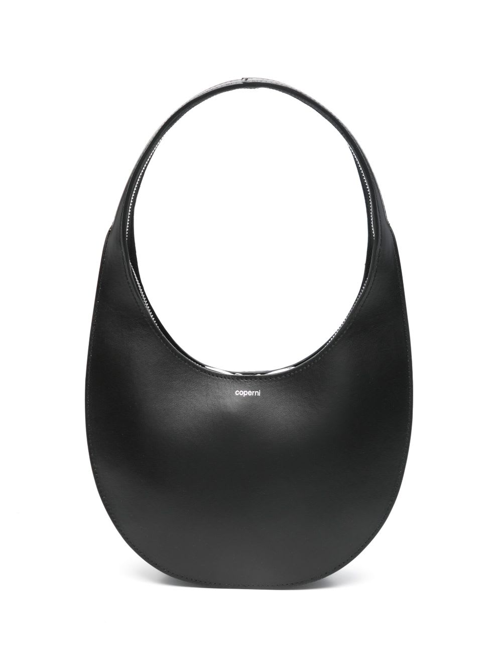 Coperni Swipe Leather Shoulder Bag In Black