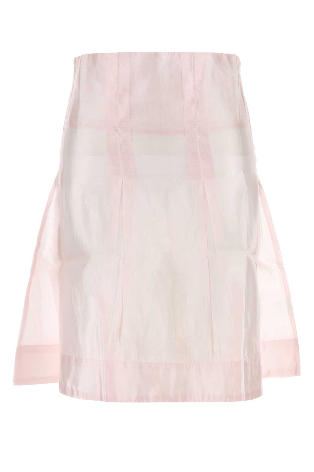 Pastel Pink Silk Camilla Skirt