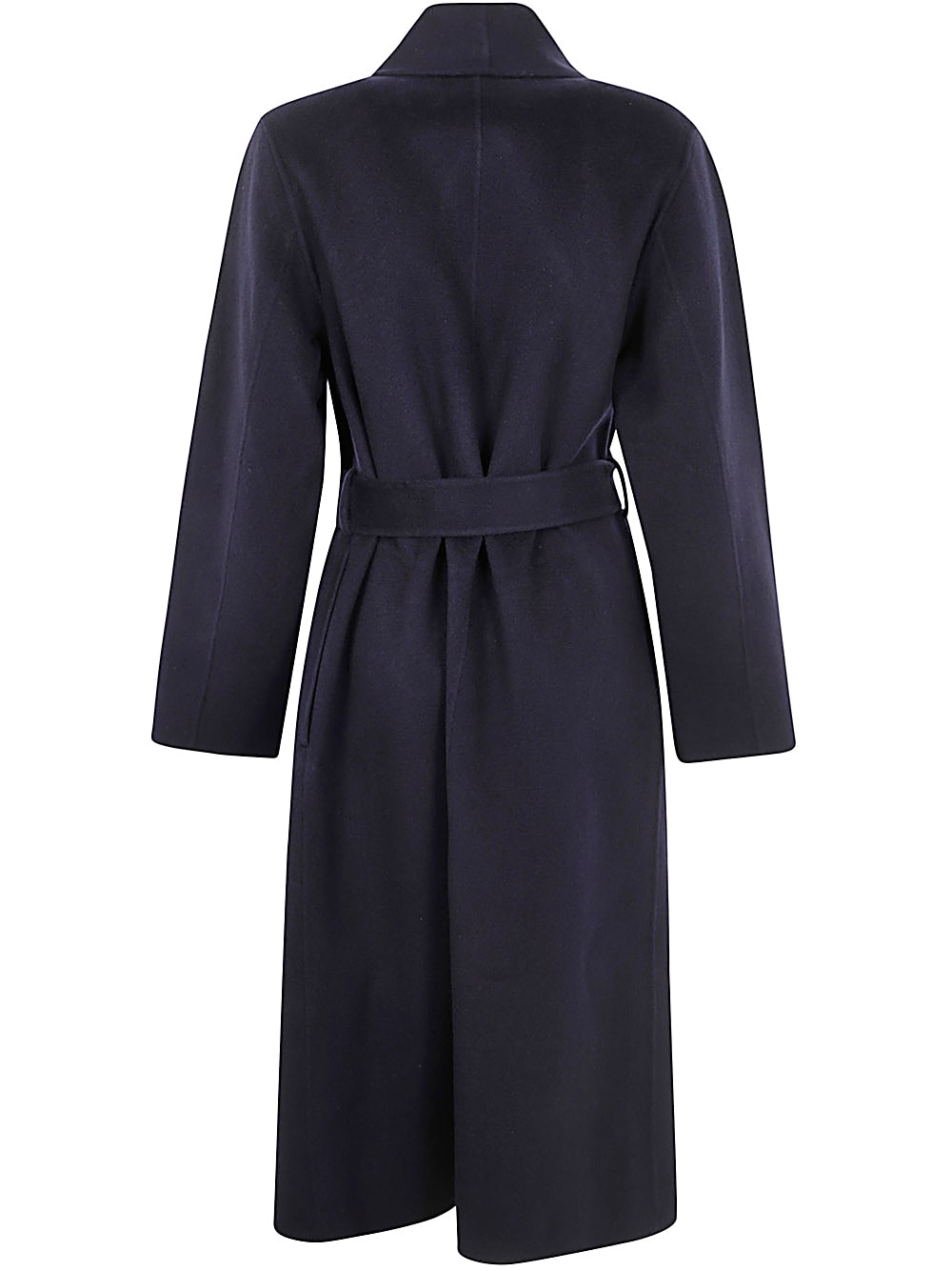 Shop Ivy & Oak Carrie Rose Double Face Bathrobe Coat In Navy Blue